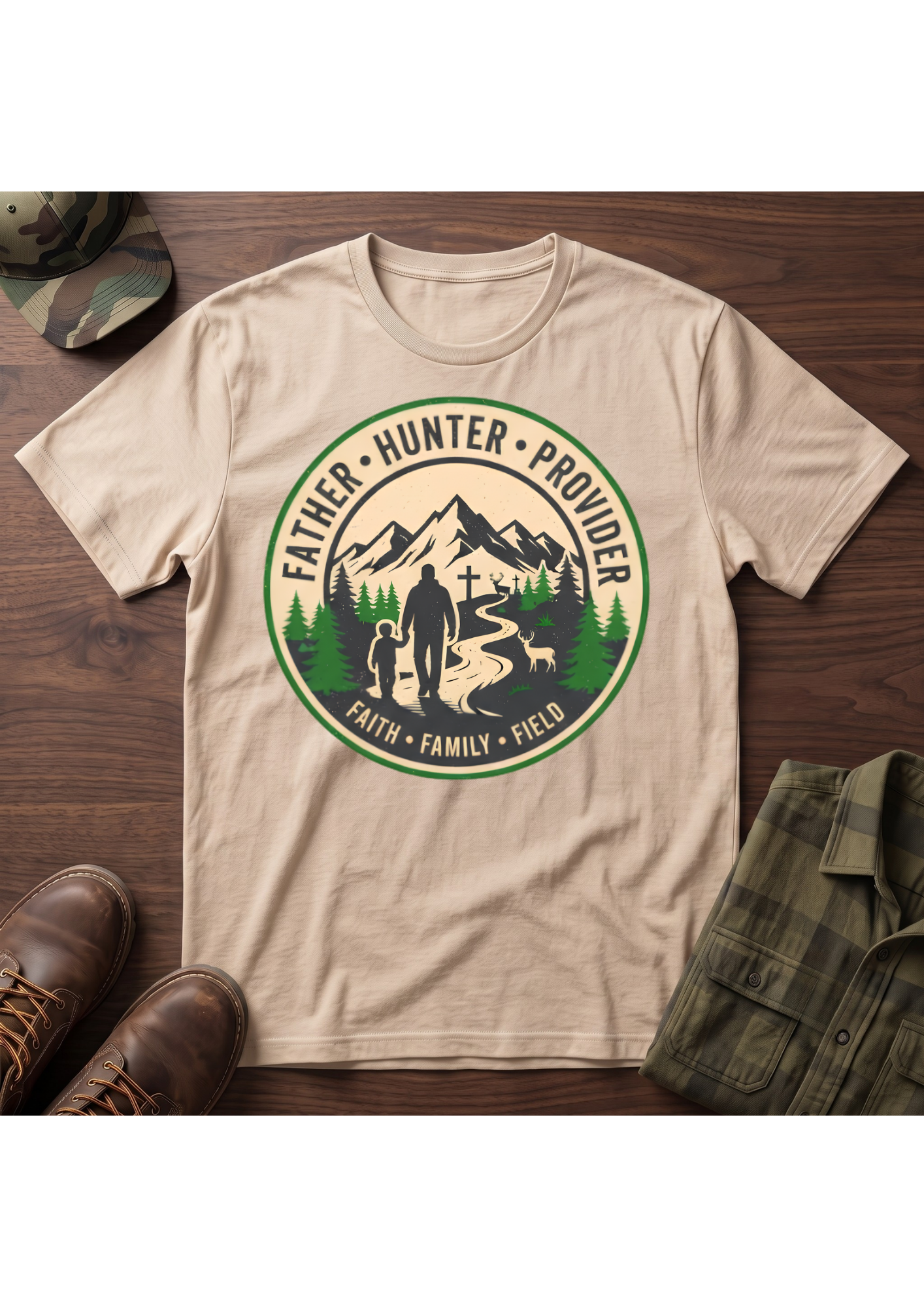 Father Hunter Provider T-Shirt