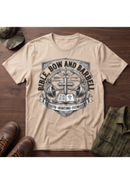 Bible Bow and Barbell Emblem T-Shirt