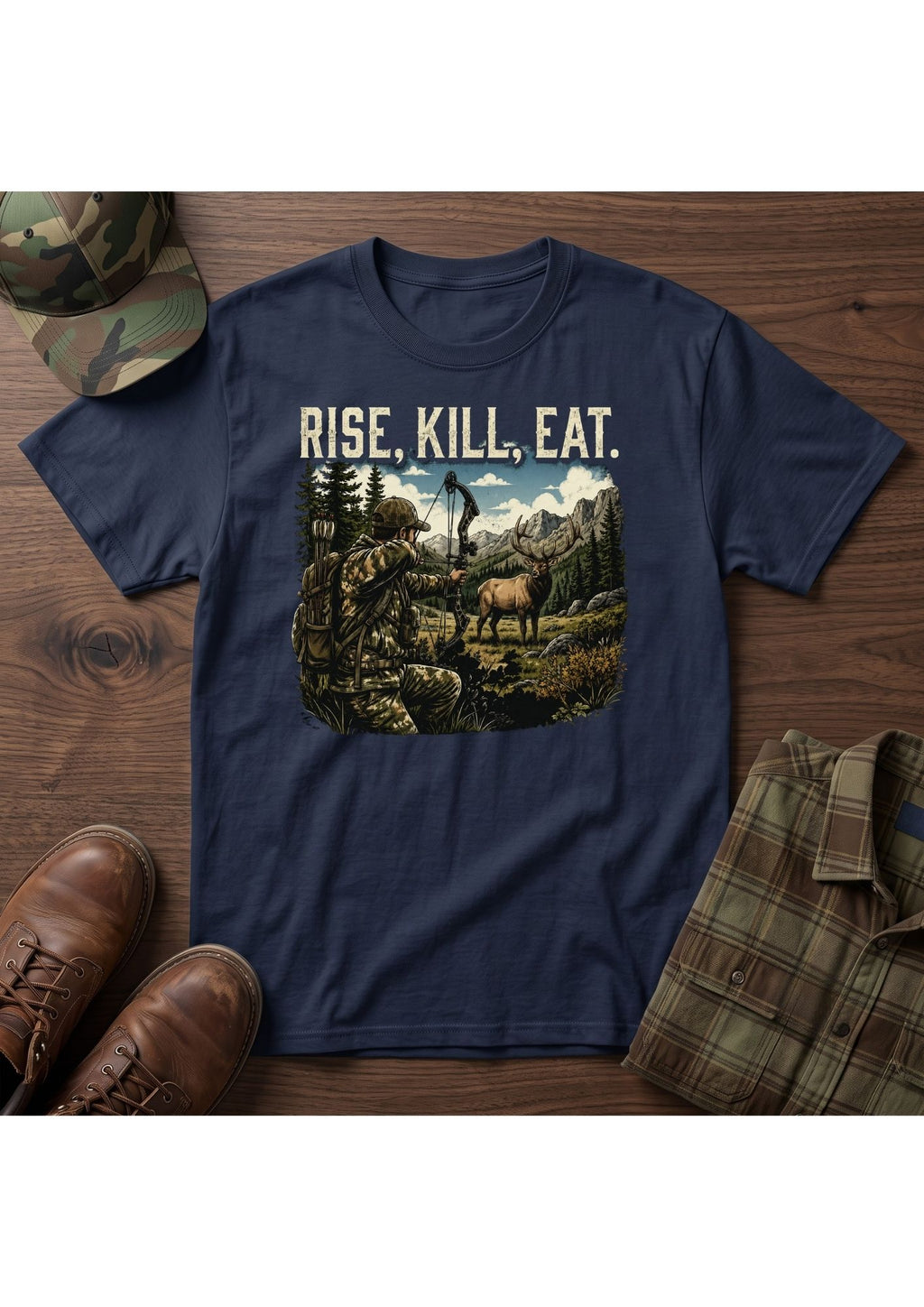 Elk Hunter Acts 10:13 T-Shirt
