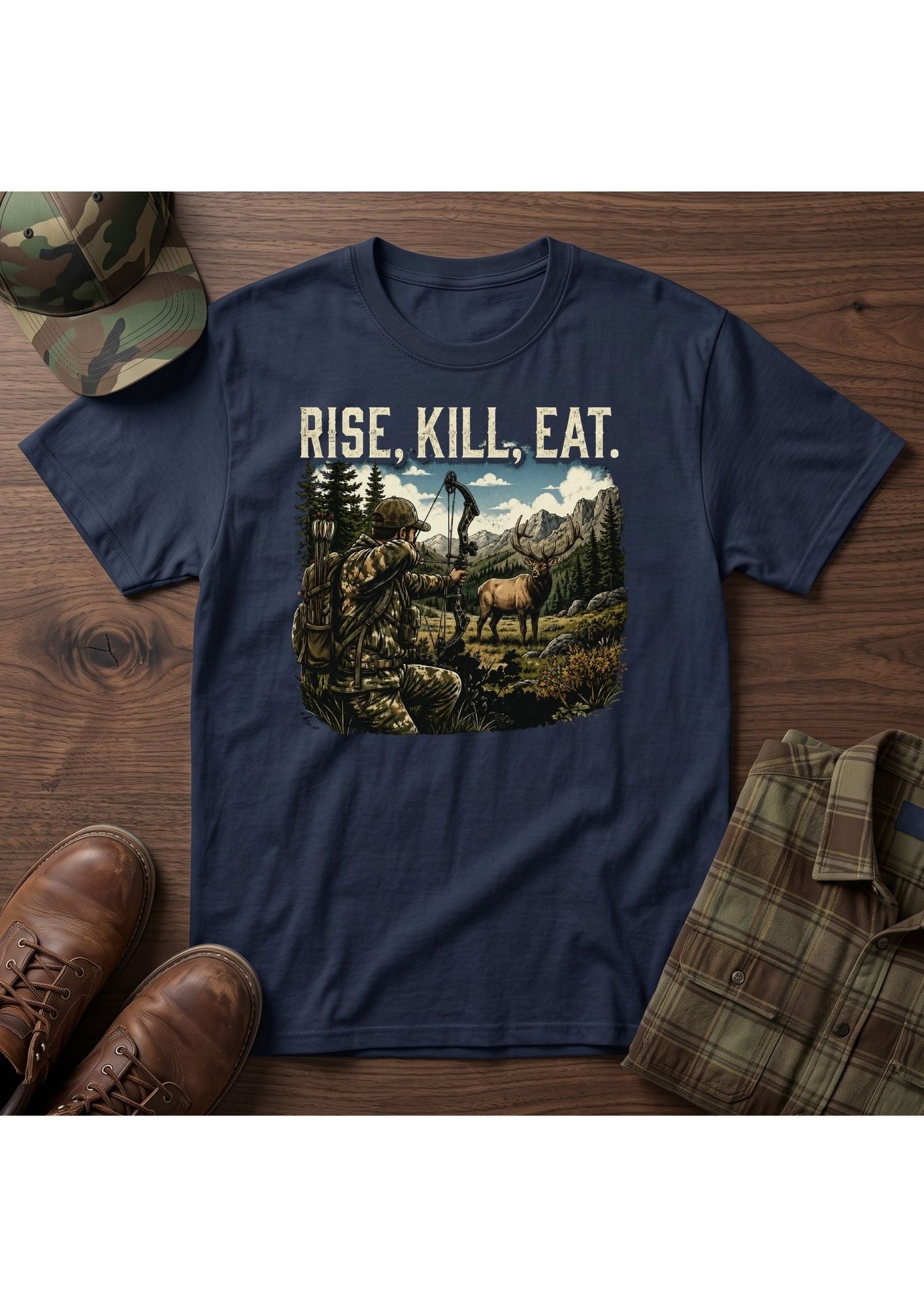 Elk Hunter Acts 10:13 T-Shirt