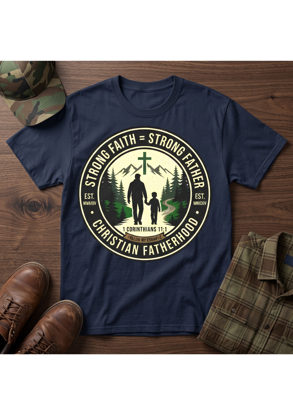 Strong Father Faith T-Shirt