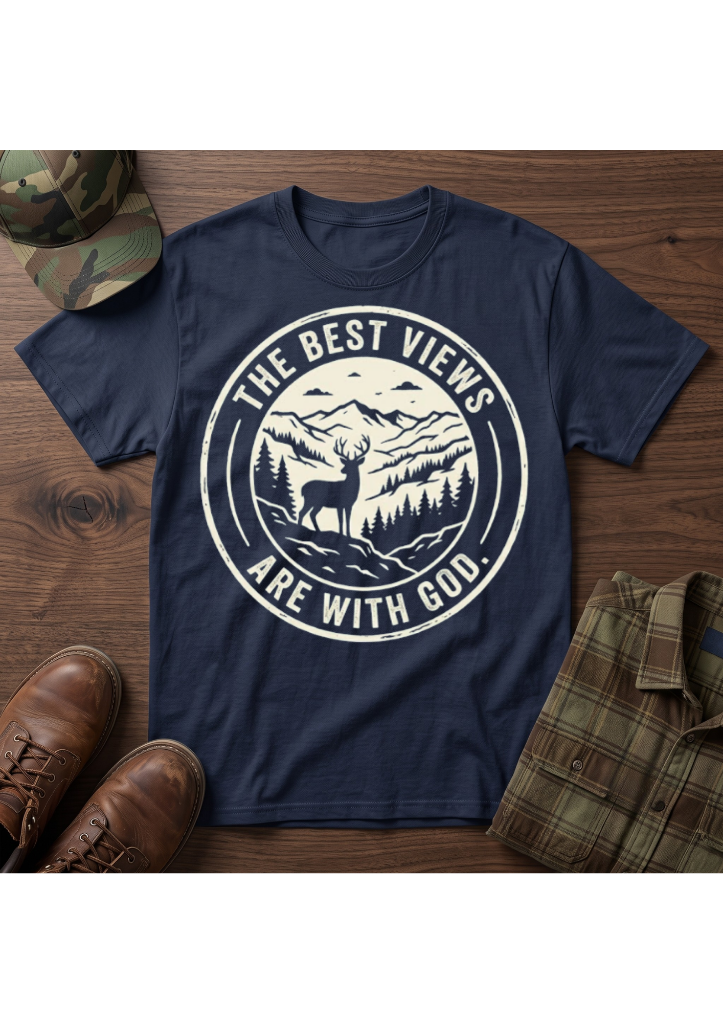 The Best Views are with God T-Shirt