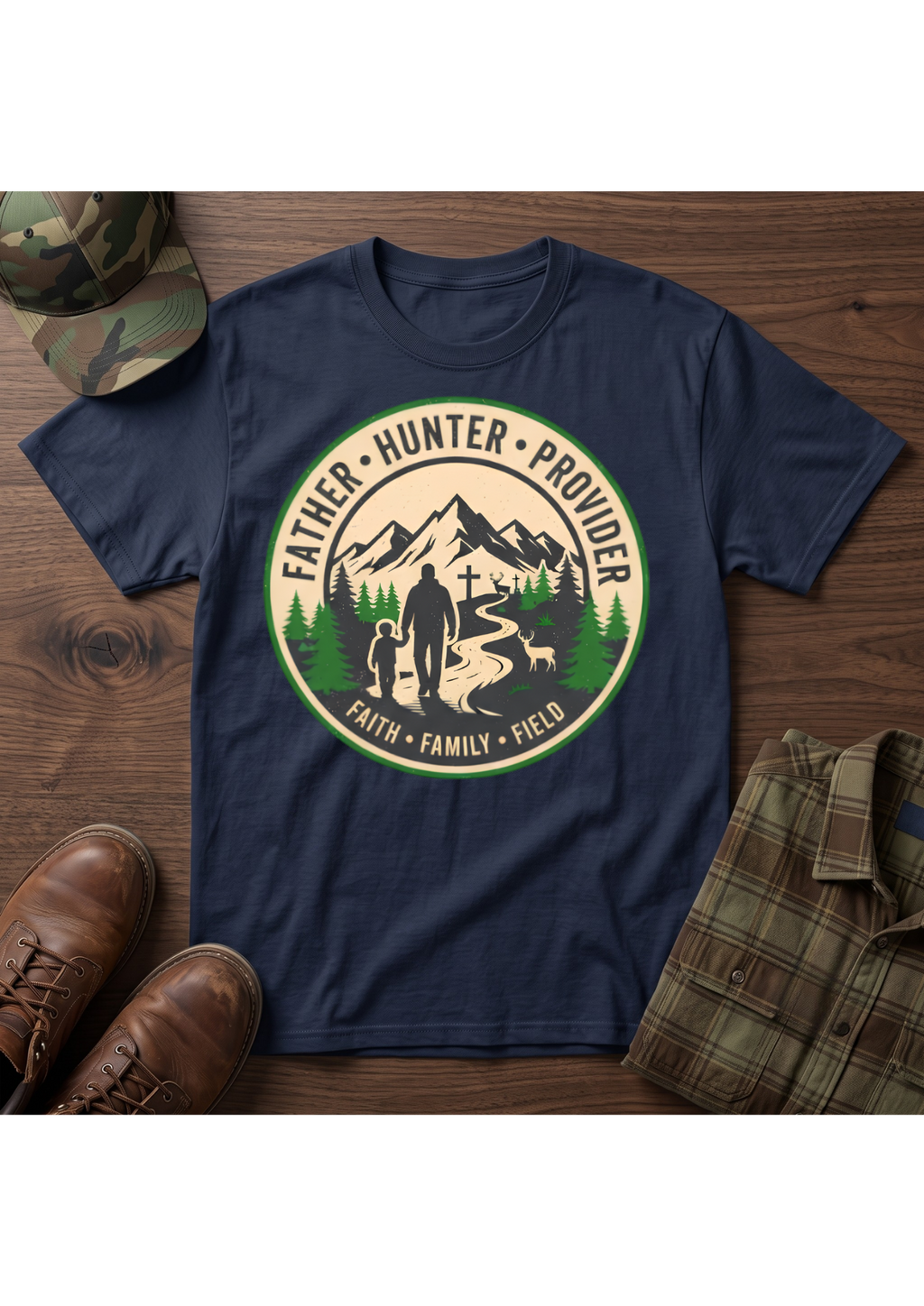 Father Hunter Provider T-Shirt