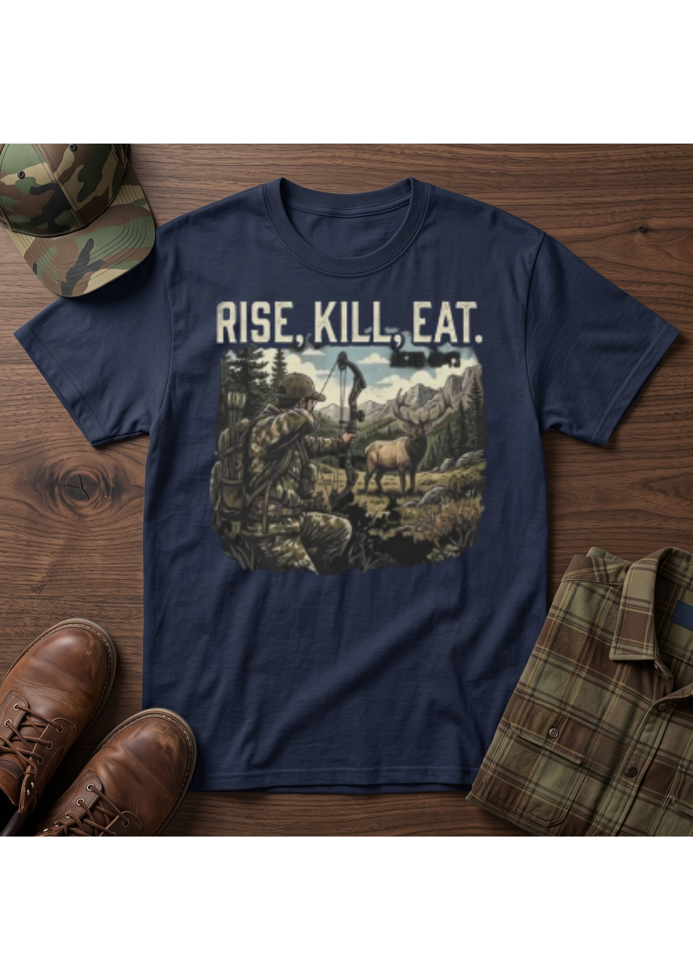 Elk Hunter Acts 10:13 T-Shirt