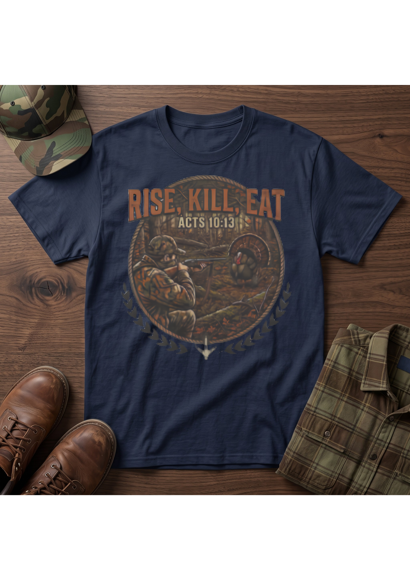 Turkey Hunter Acts 10:13 Tee Shirt