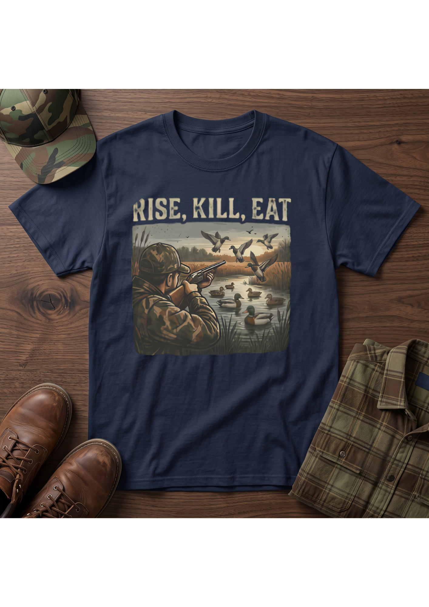 Waterfowl Hunter Acts 10:13 T-Shirt