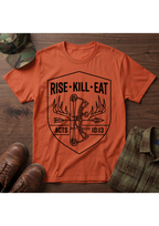 Rise, Kill, Eat Bow and Antler T-Shirt