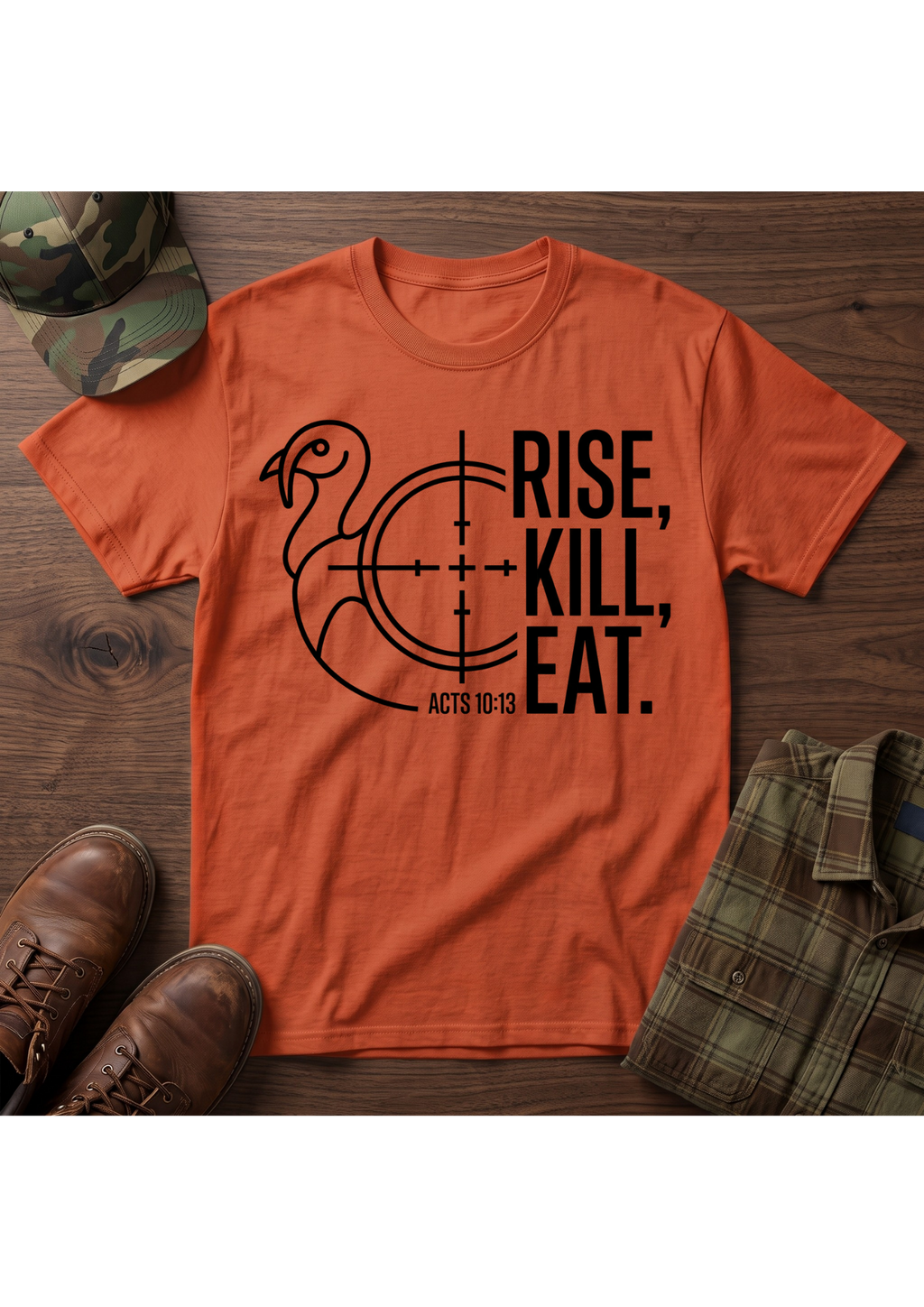 Rise, Kill, Eat Turkey and Crosshair T-Shirt