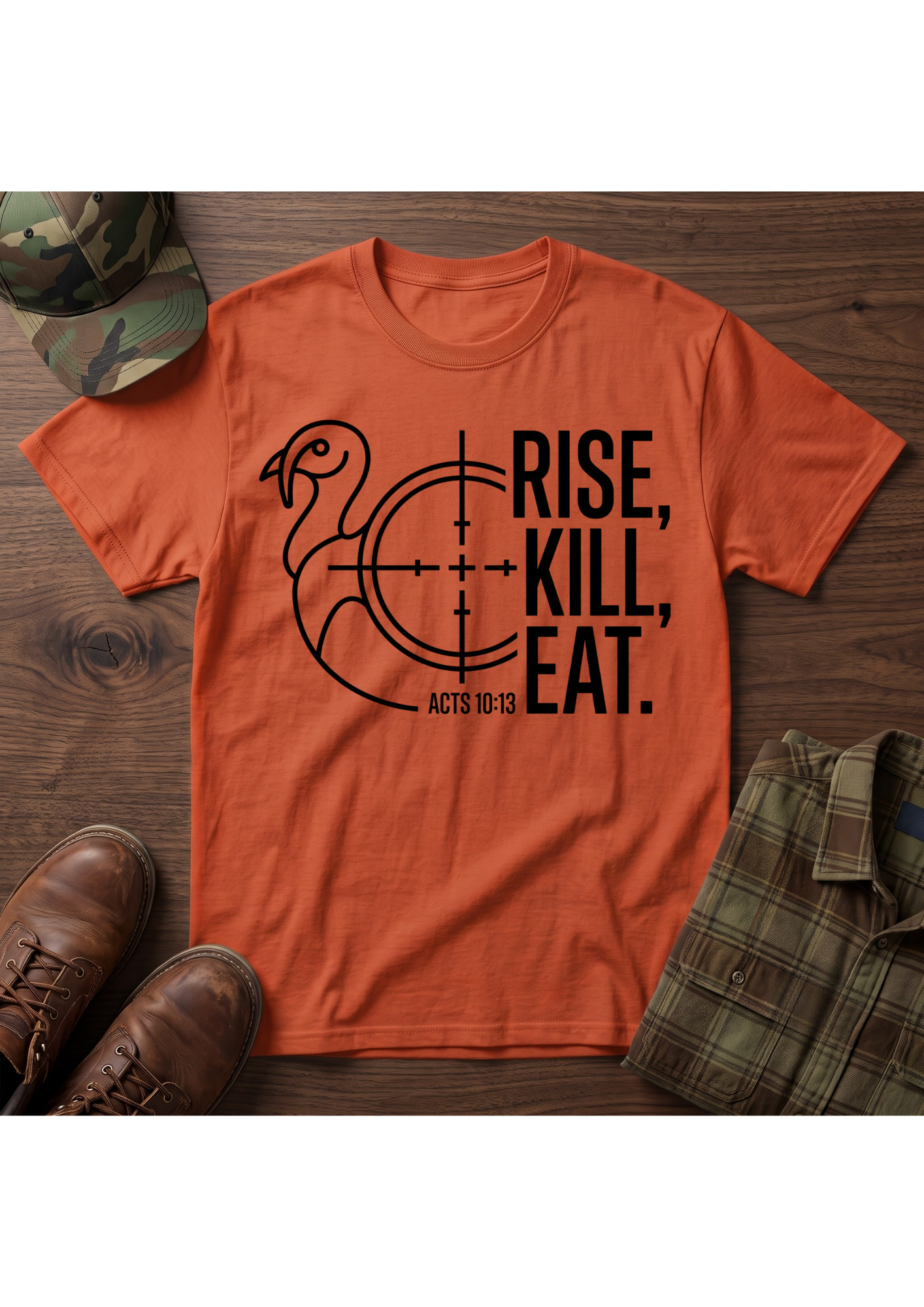 Rise, Kill, Eat Turkey and Crosshair T-Shirt