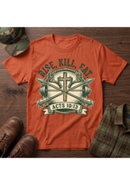Rise, Kill, Eat Cross, Arrow and Barbell T-Shirt