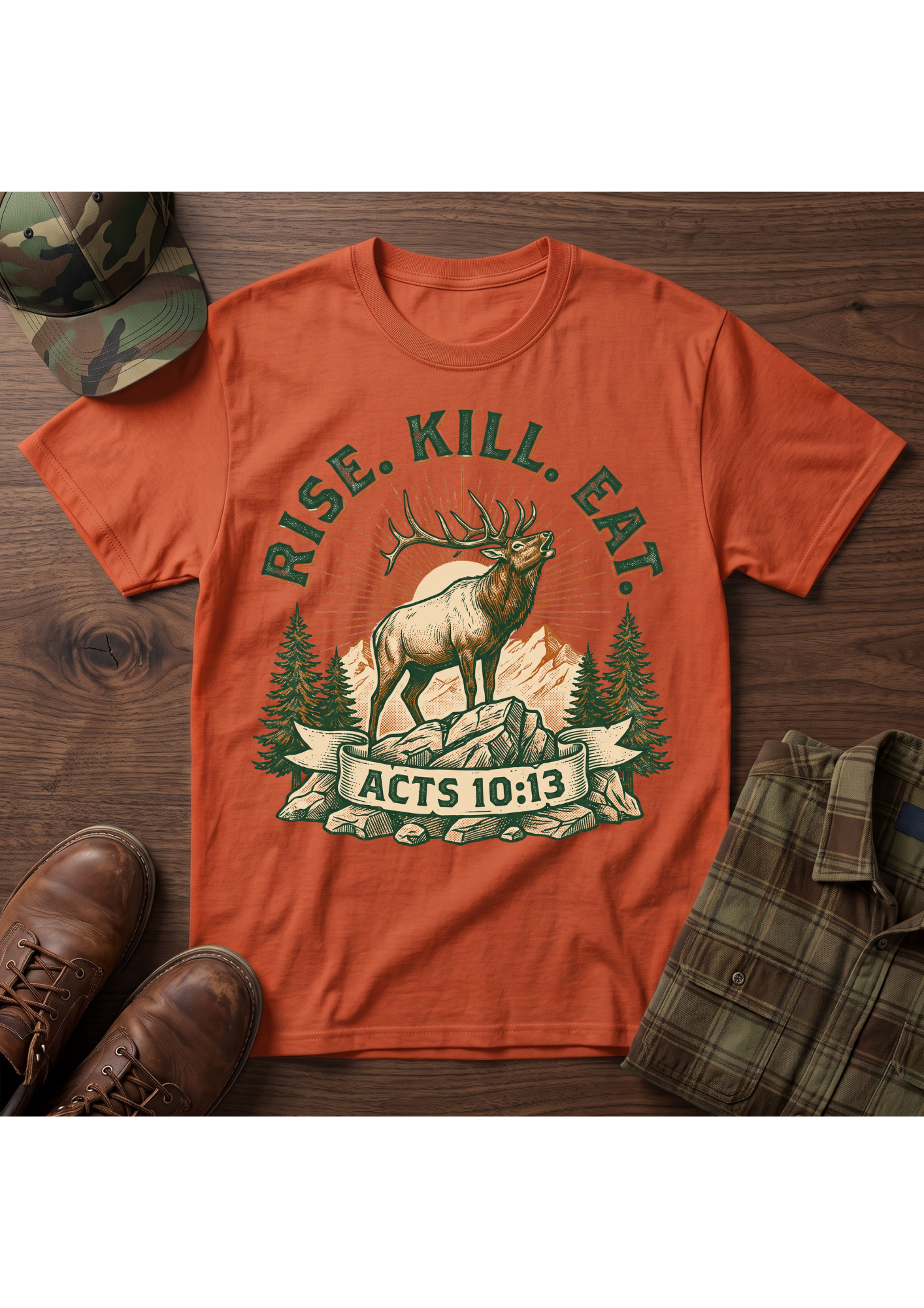 Rise, Kill, Eat Elk T-Shirt