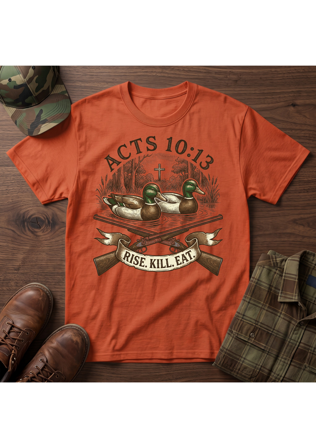 Rise, Kill, Eat Mallard Decoy T-Shirt