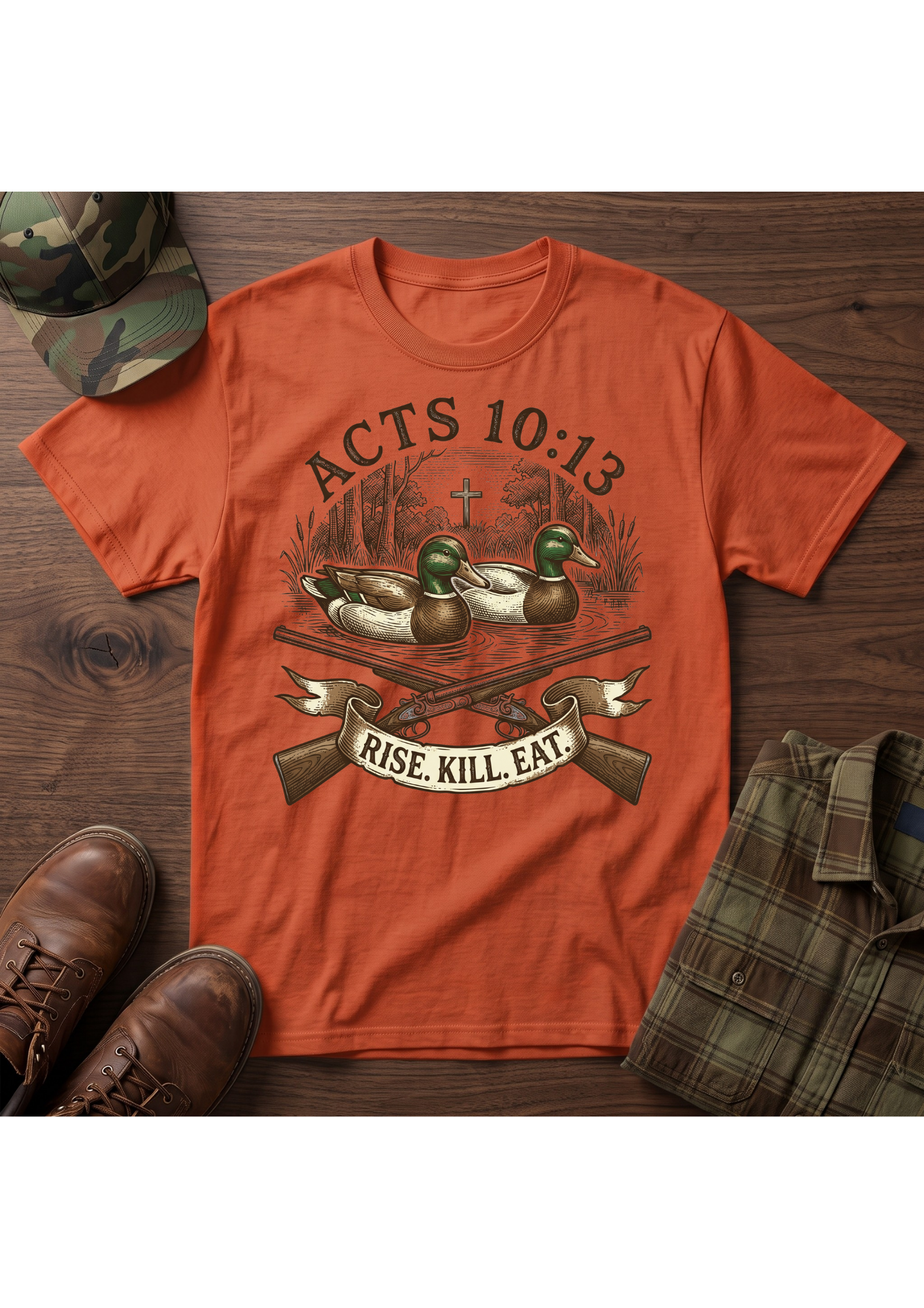 Rise, Kill, Eat Mallard Decoy T-Shirt