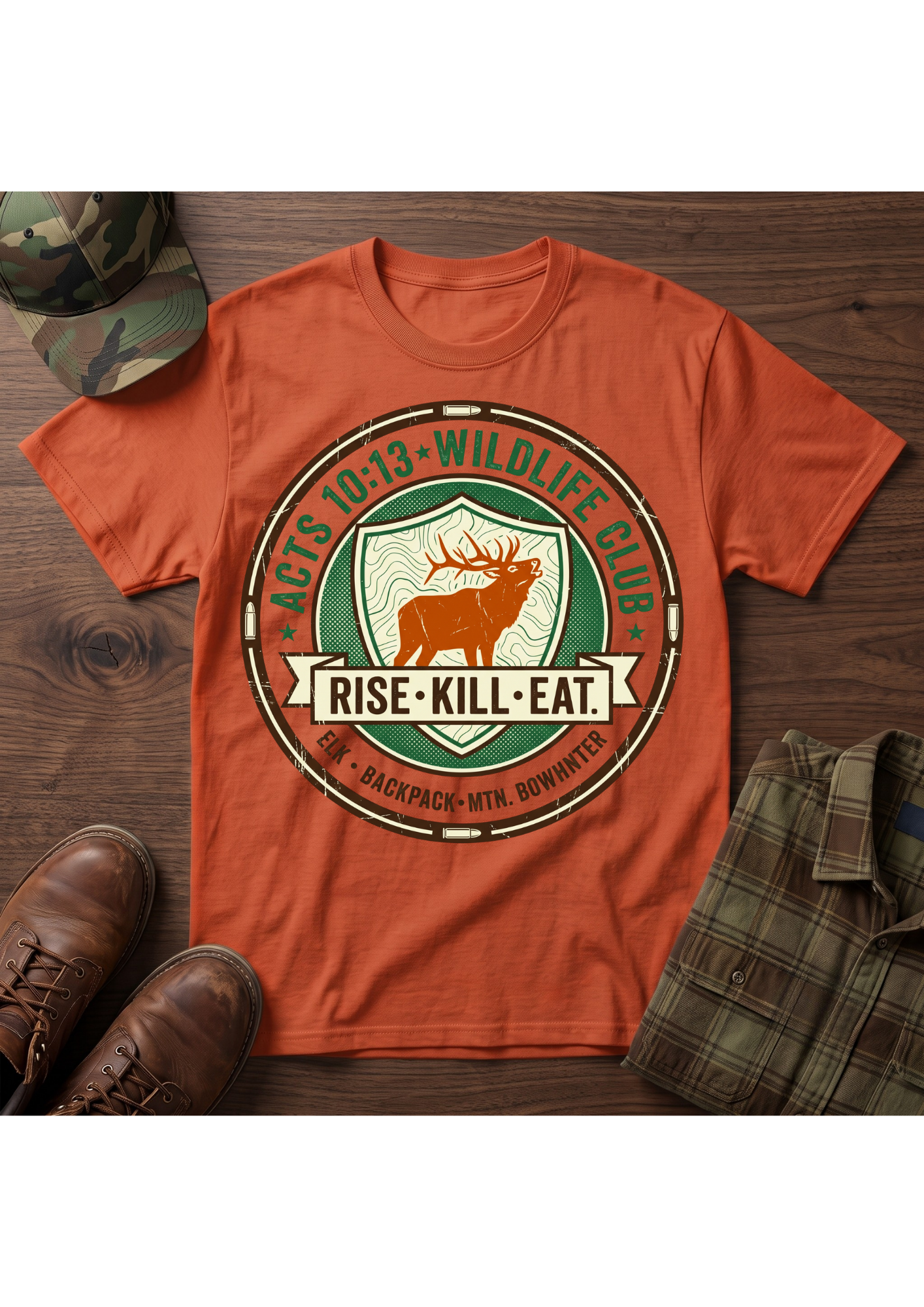 Rise, Kill, Eat Elk Silhouette T-Shirt