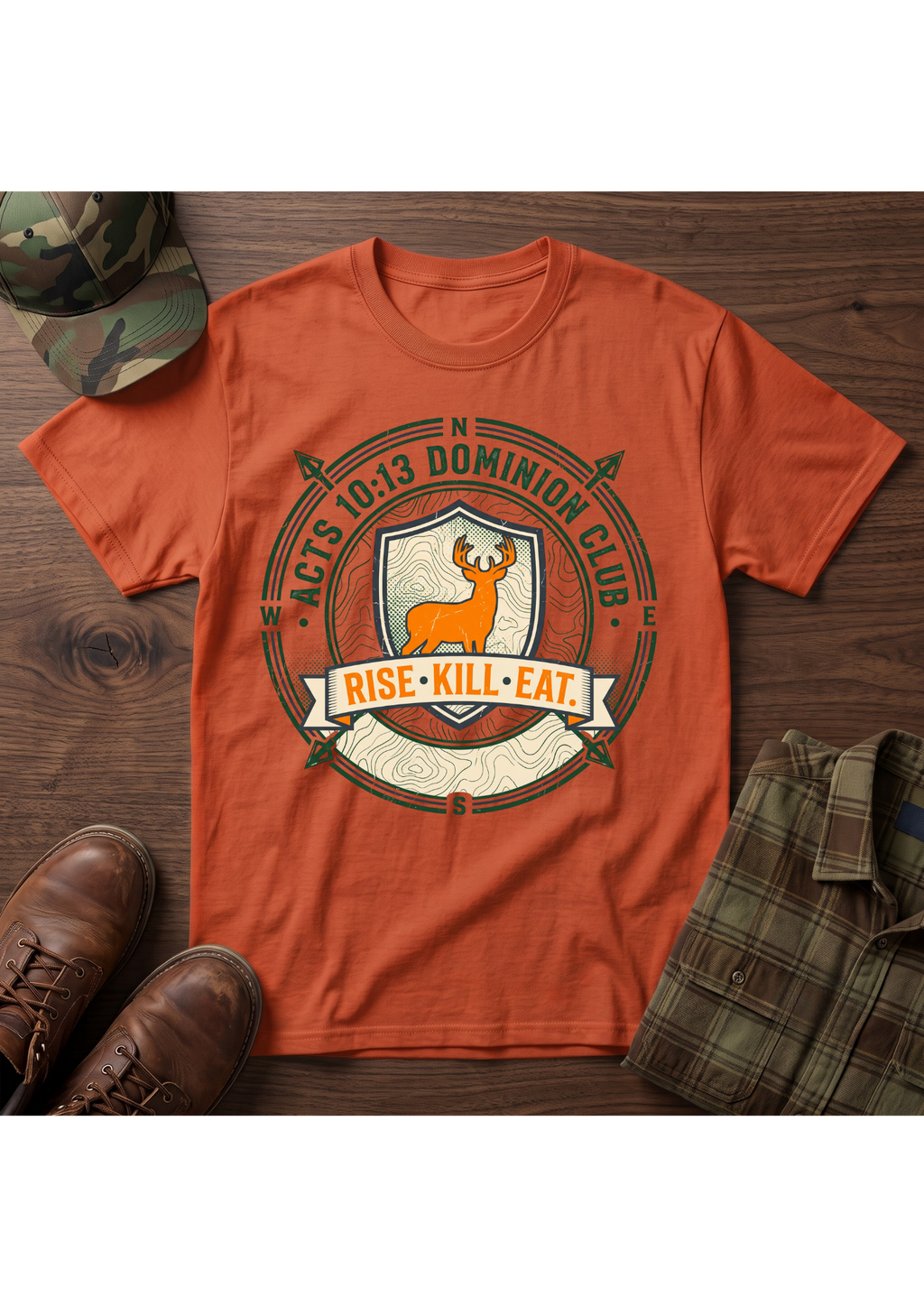 Rise, Kill, Eat Buck Silhouette T-Shirt