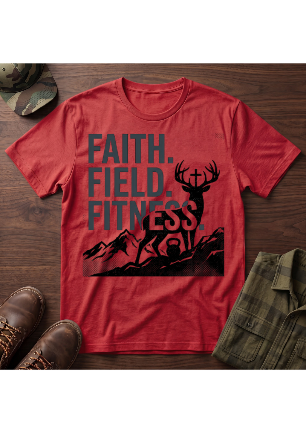 Faith, Field, Fitness T-Shirt