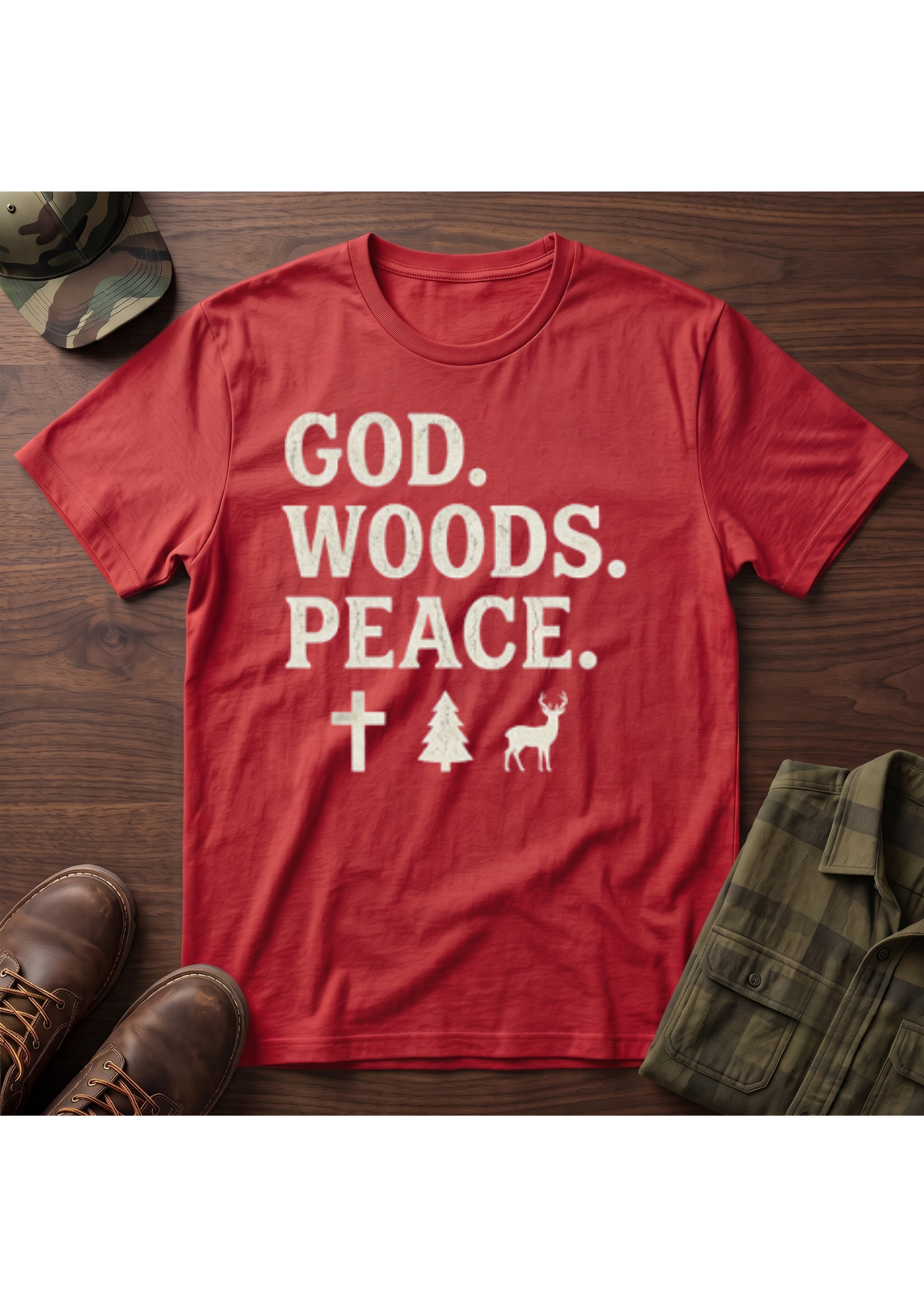 God, Woods, Peace T-Shirt
