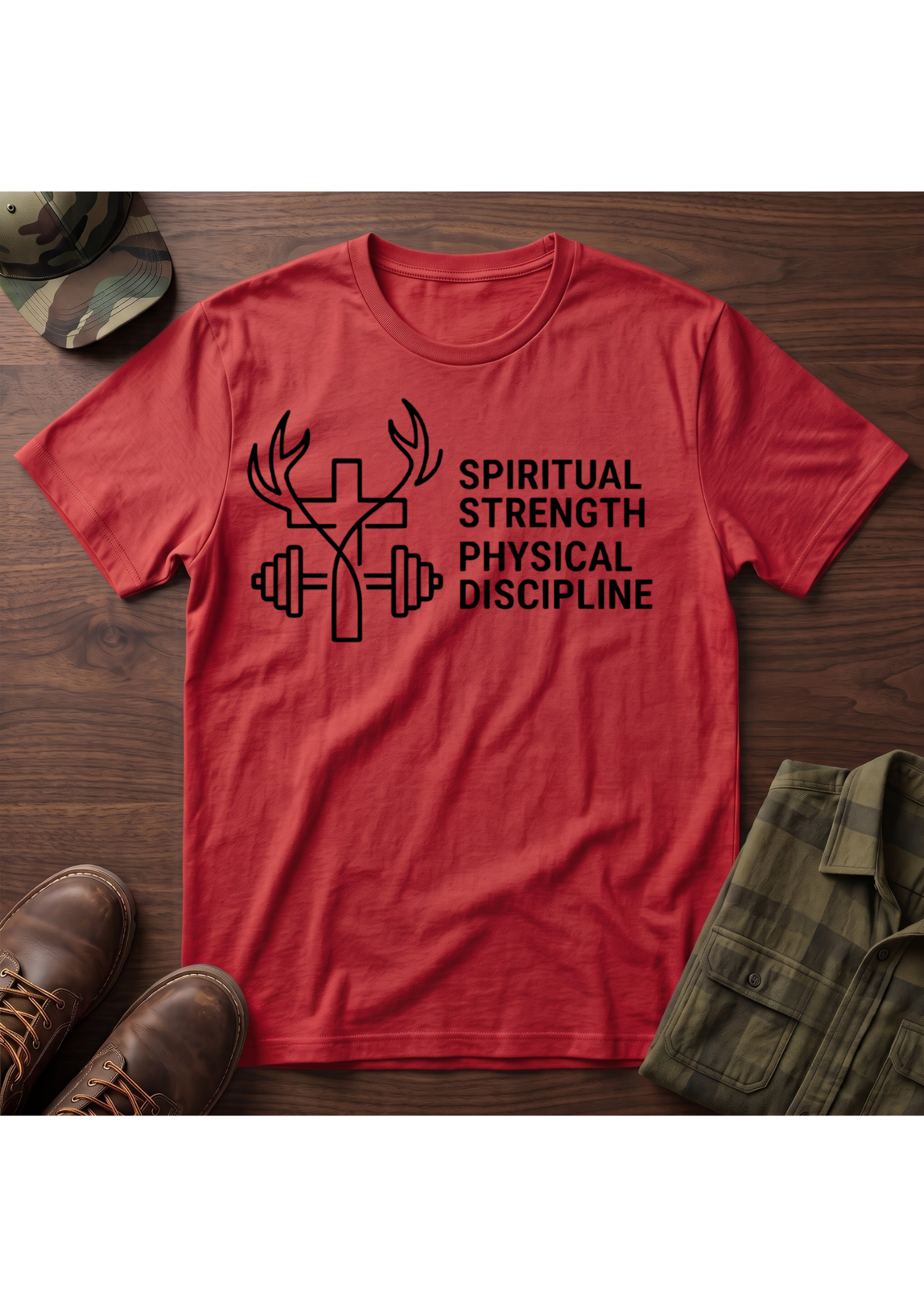 Spiritual Strength Physical Discipline T-Shirt