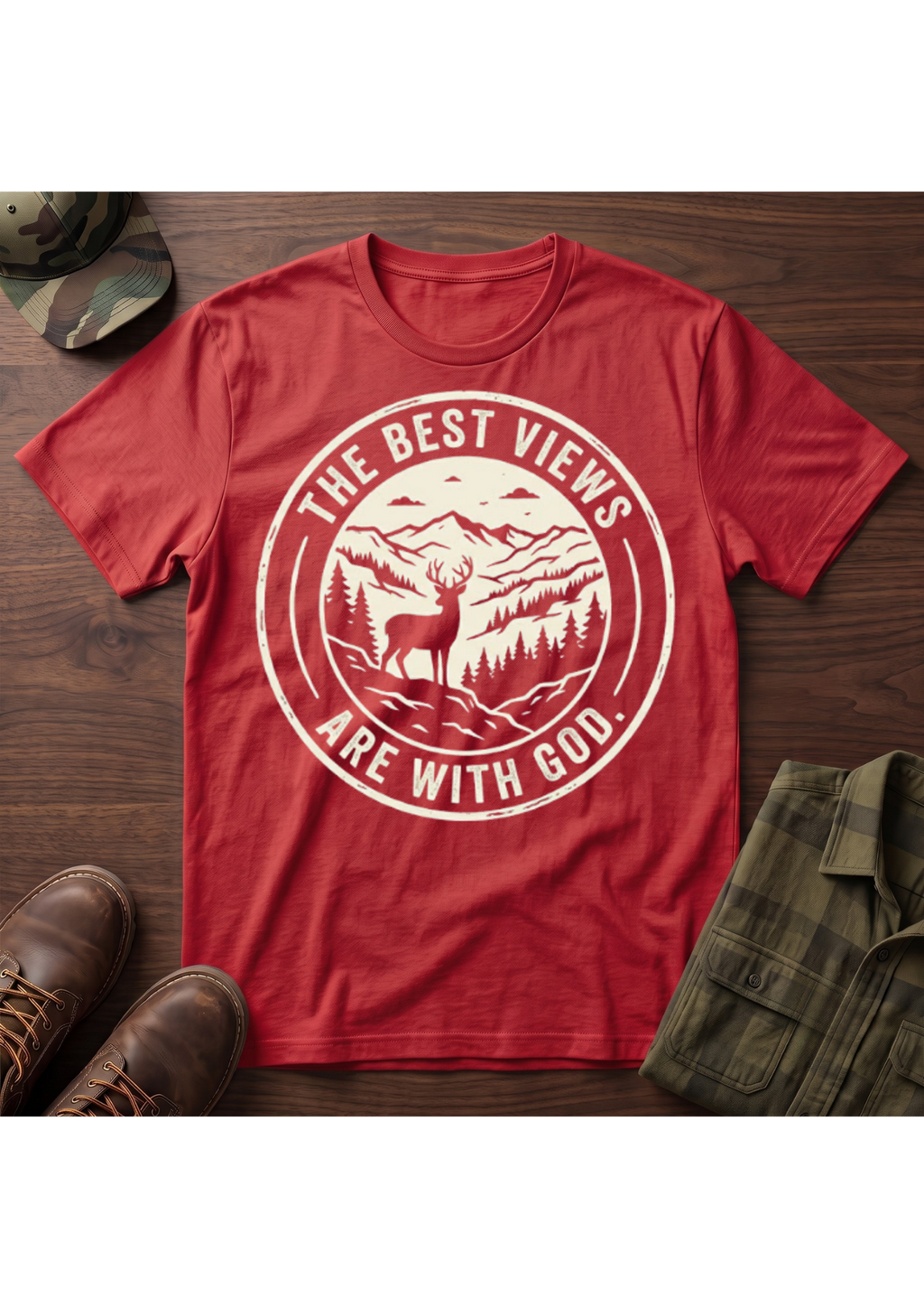 The Best Views are with God T-Shirt