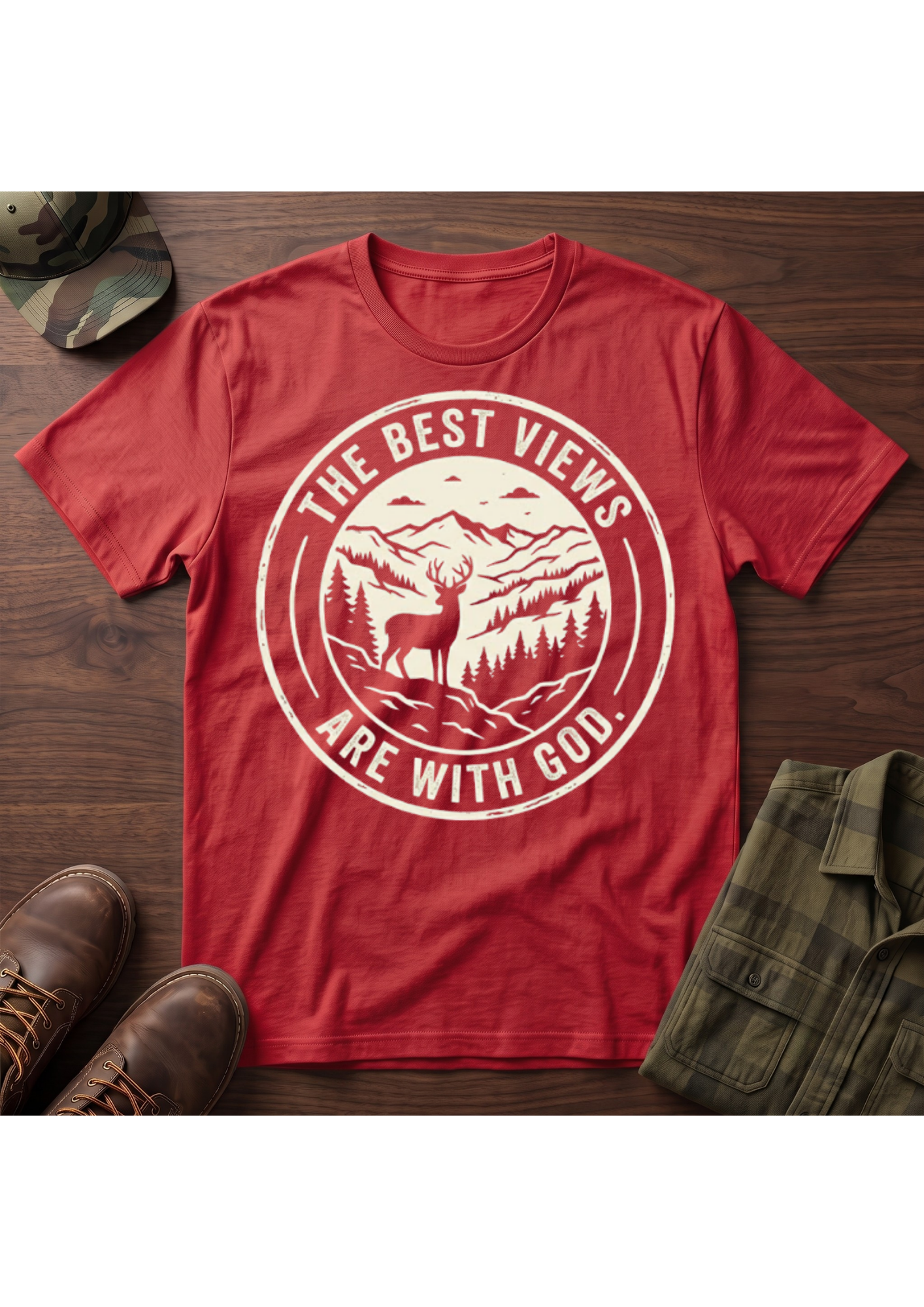 The Best Views are with God T-Shirt