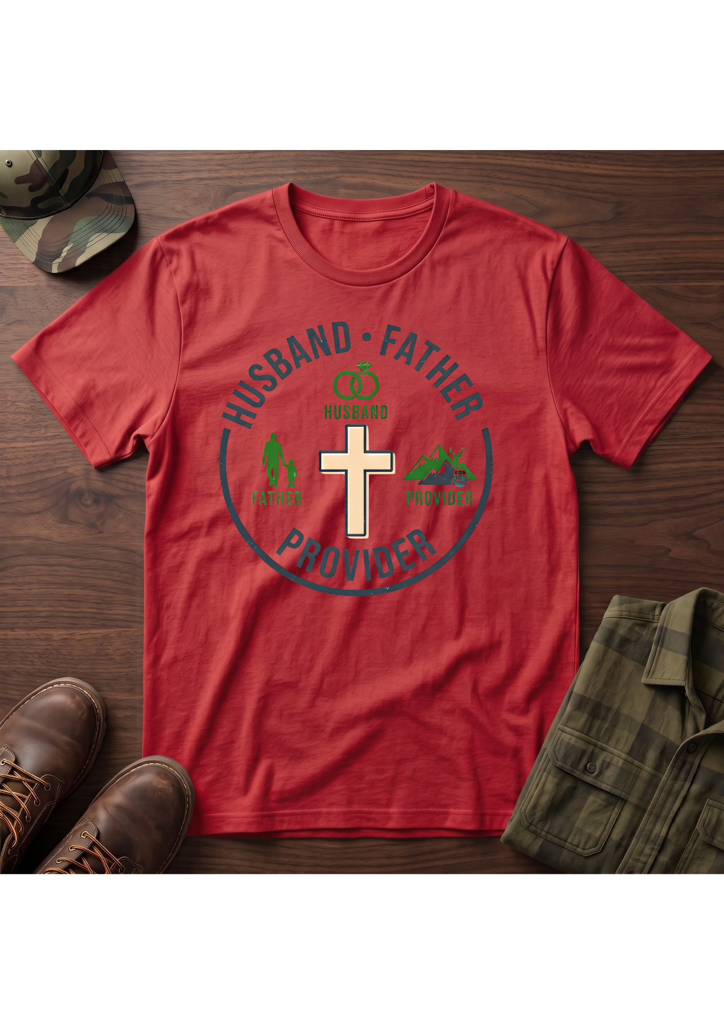 Husband Father Provider T-Shirt