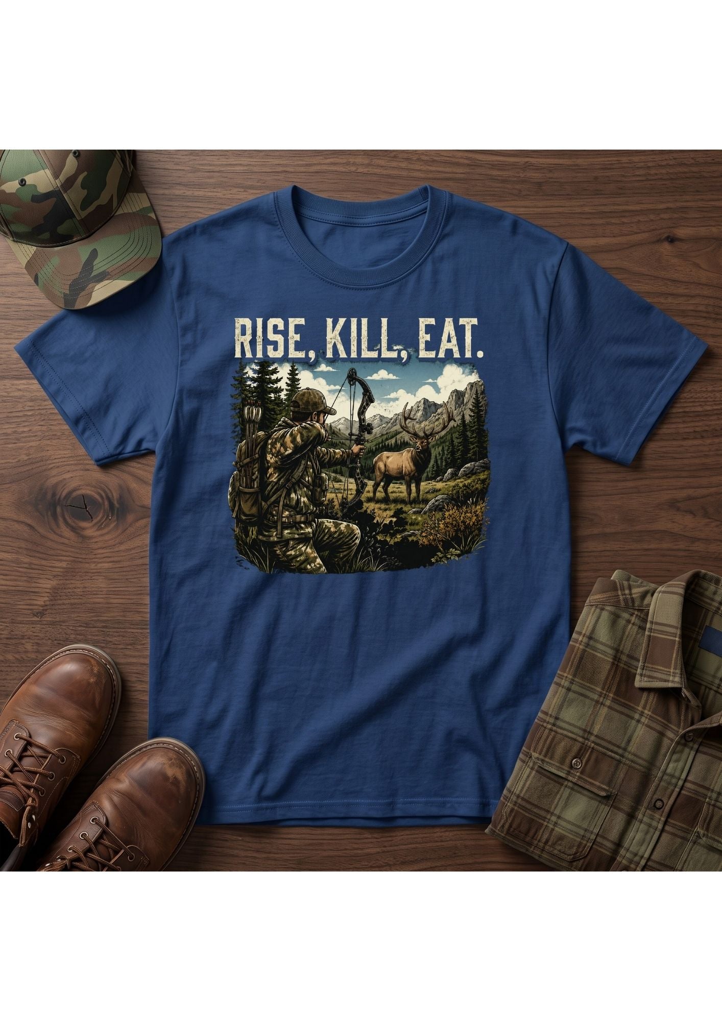 Elk Hunter Acts 10:13 T-Shirt