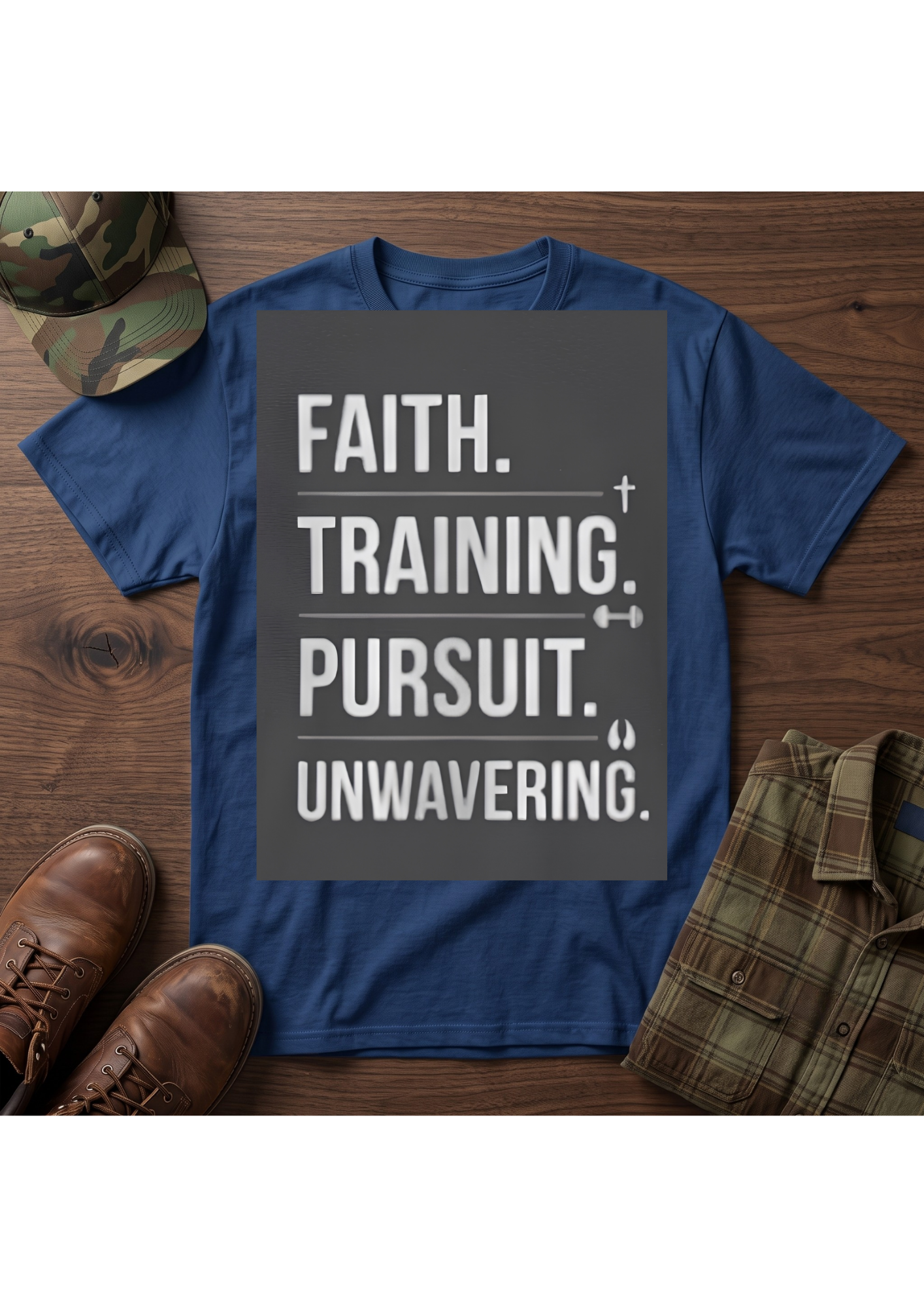 Faith. Training. Pursuit. Unwavering T-Shirt