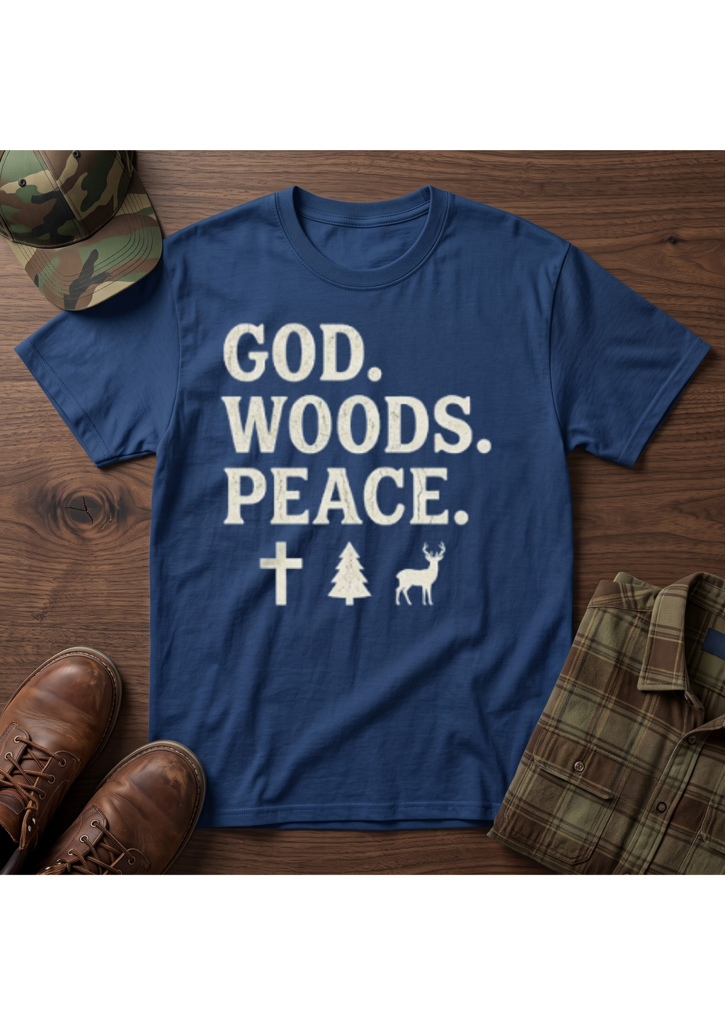 God, Woods, Peace T-Shirt