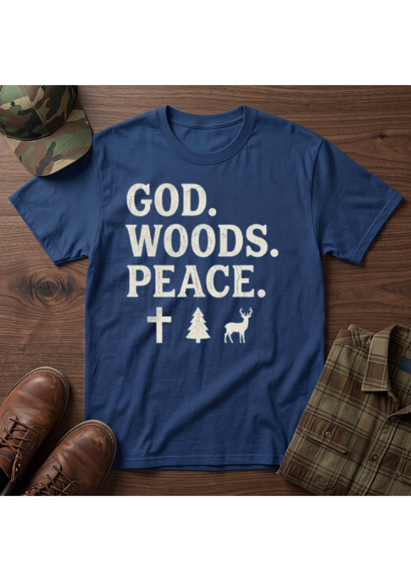 God, Woods, Peace T-Shirt