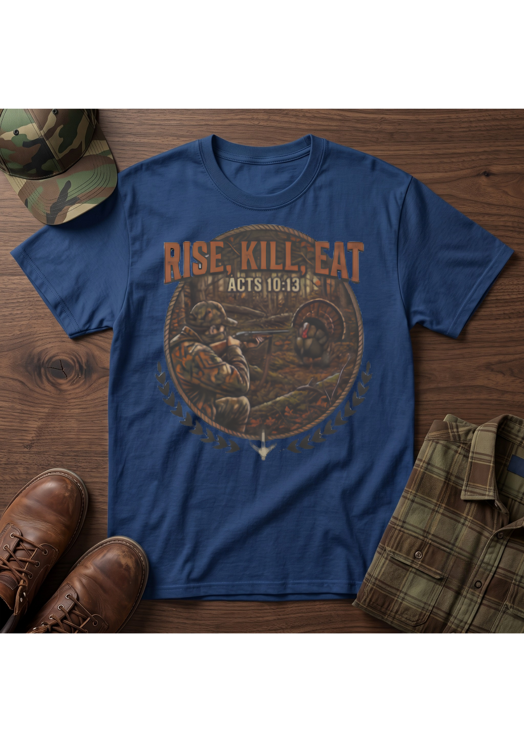Turkey Hunter Acts 10:13 Tee Shirt