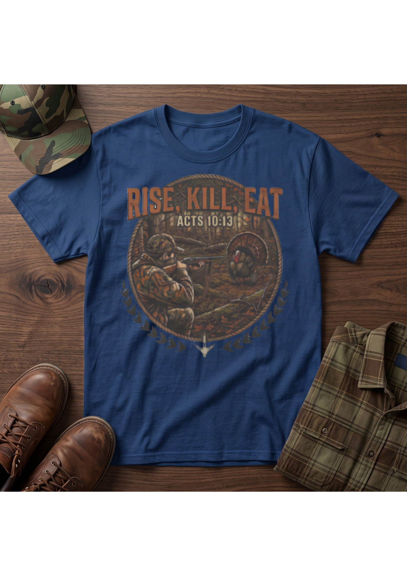Turkey Hunter Acts 10:13 Tee Shirt