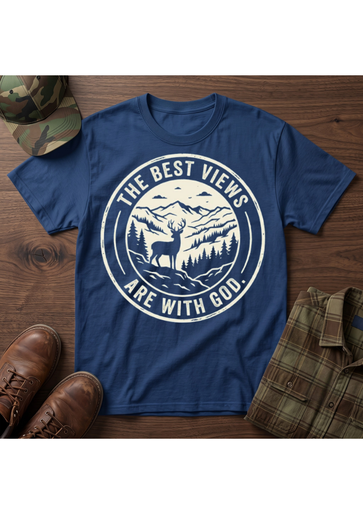 The Best Views are with God T-Shirt