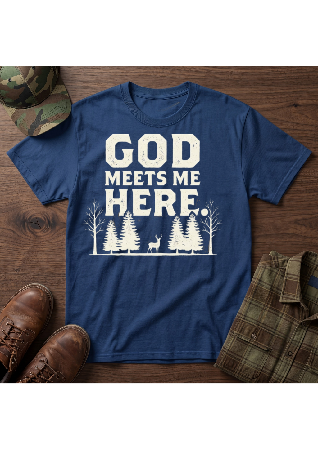 God Meets Me Here T-Shirt