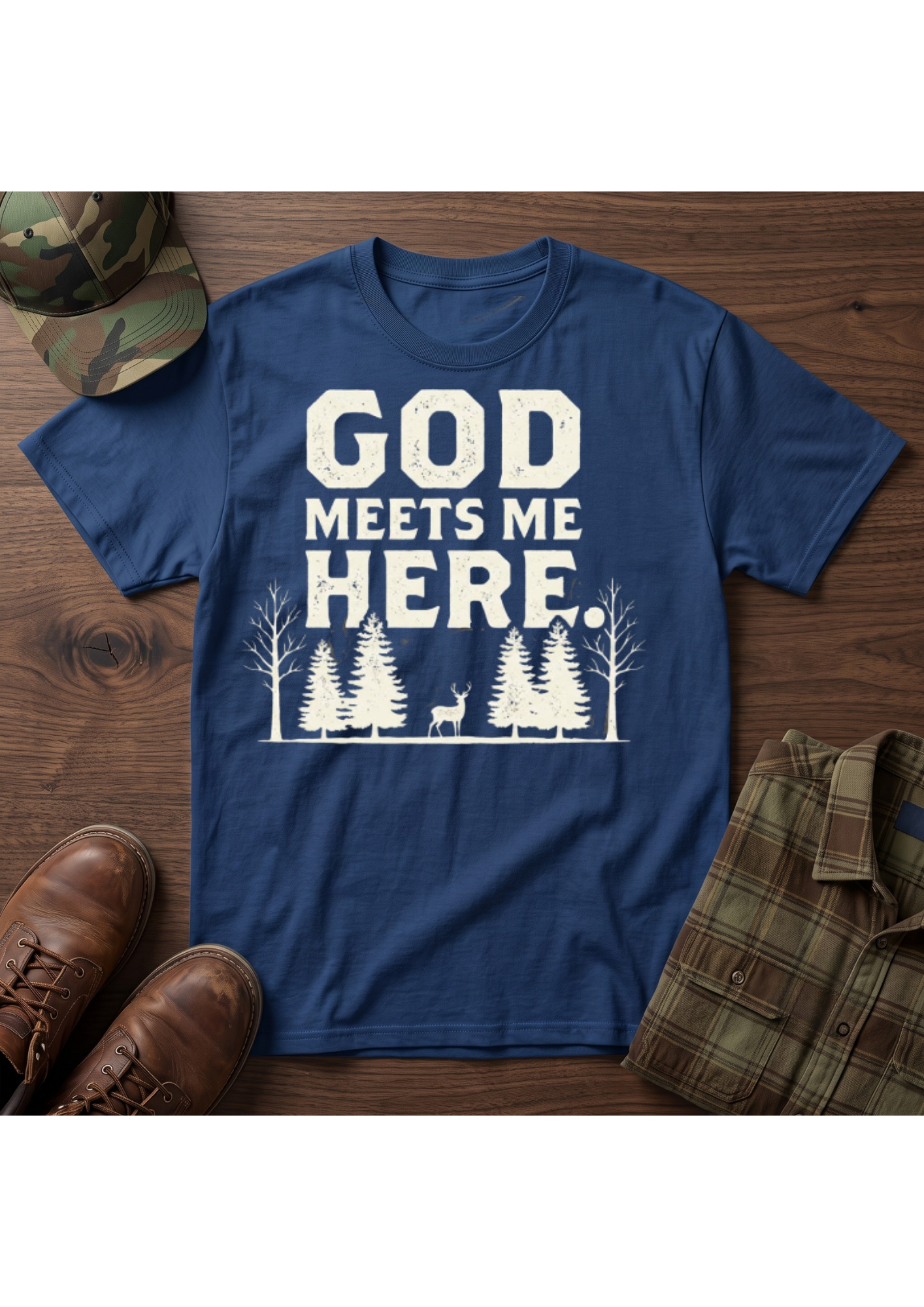 God Meets Me Here T-Shirt