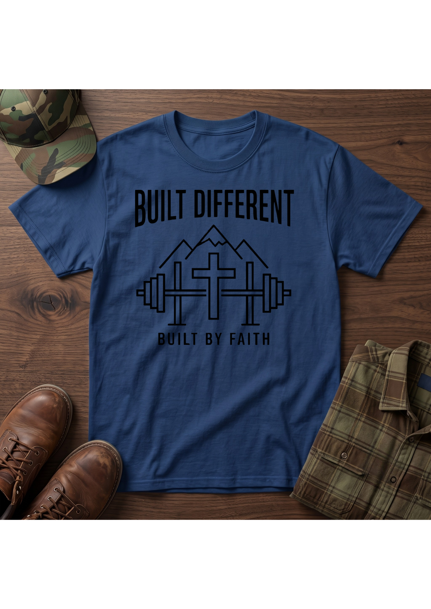 Built Different by Faith  Minimalist T-Shirt