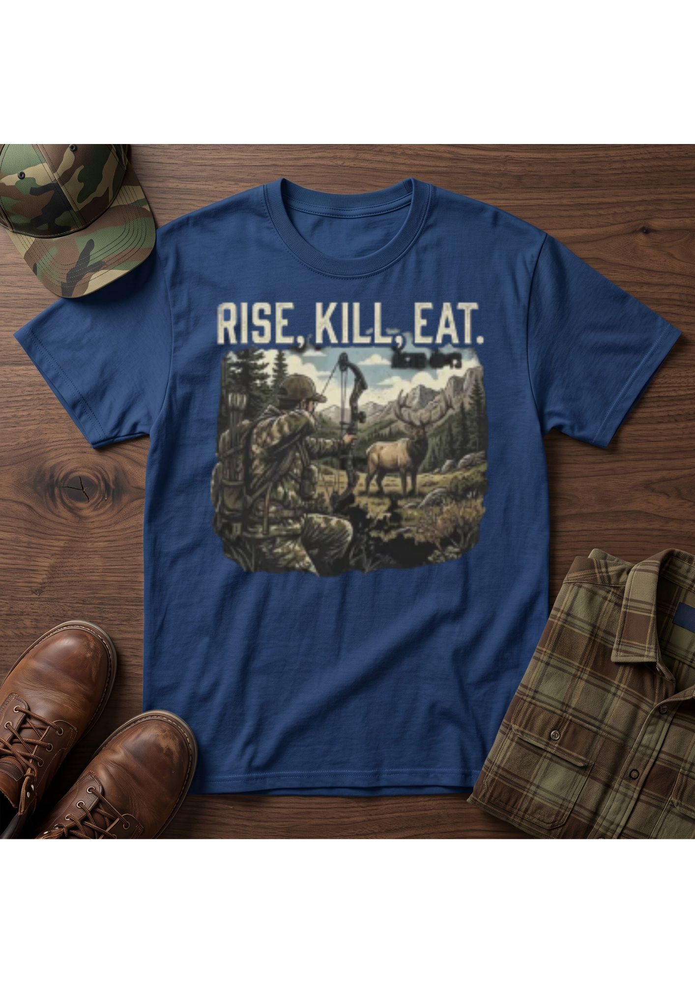 Elk Hunter Acts 10:13 T-Shirt