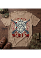 Rise, Kill, Eat Turkey and Shotguns T-Shirt