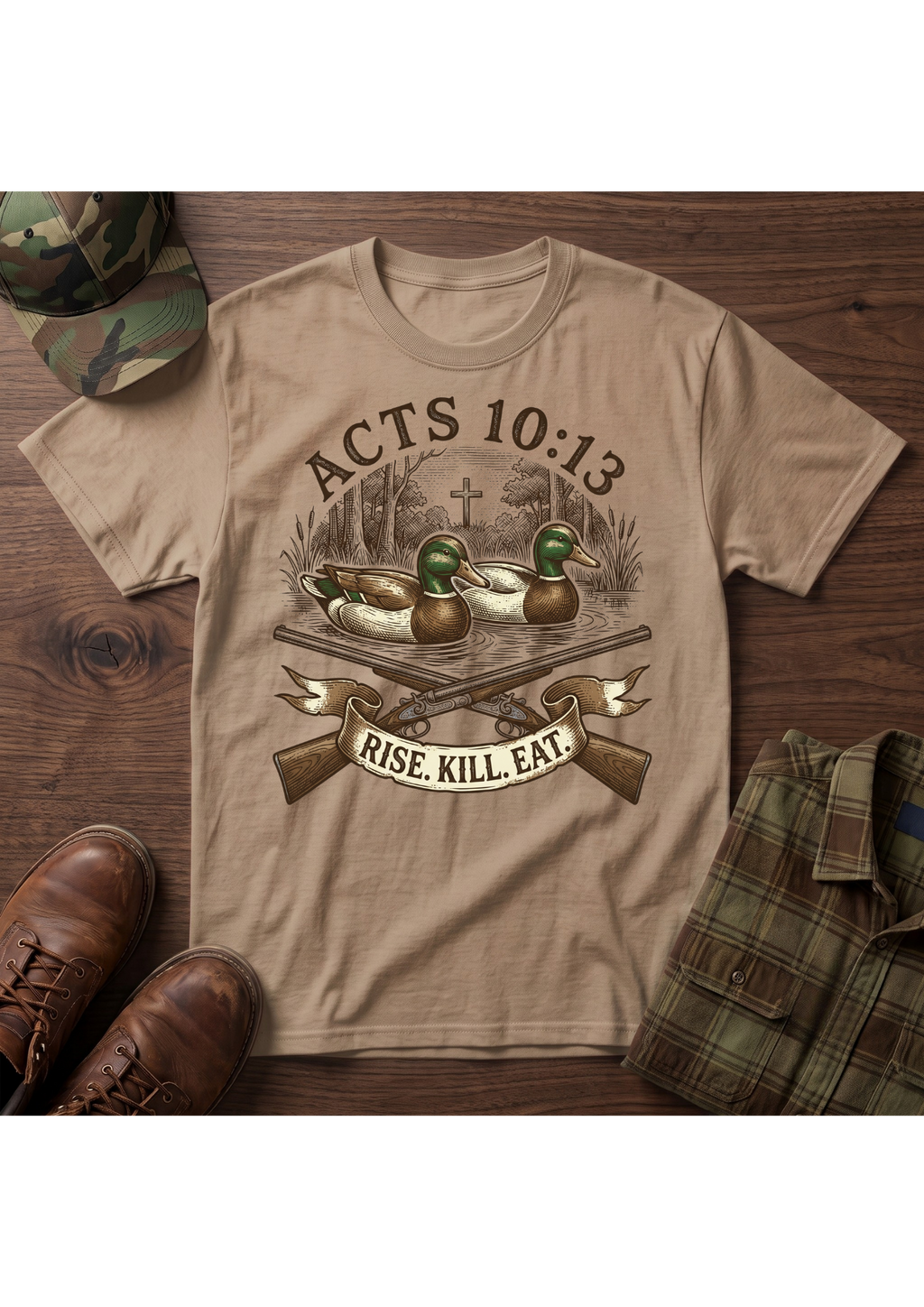 Rise, Kill, Eat Mallard Decoy T-Shirt