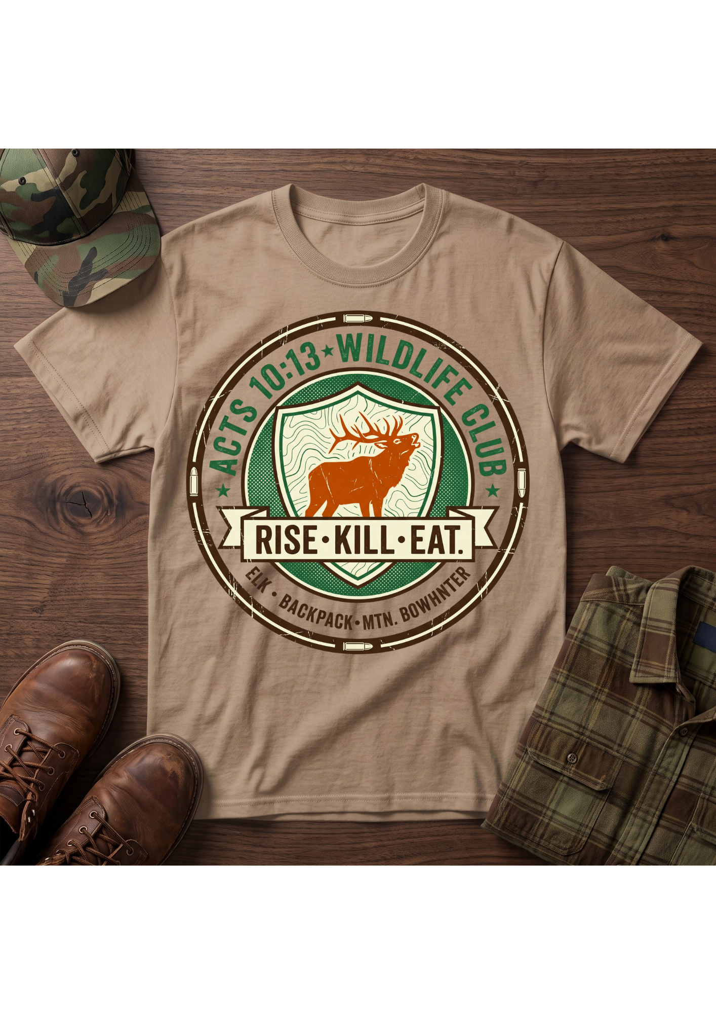 Rise, Kill, Eat Elk Silhouette T-Shirt