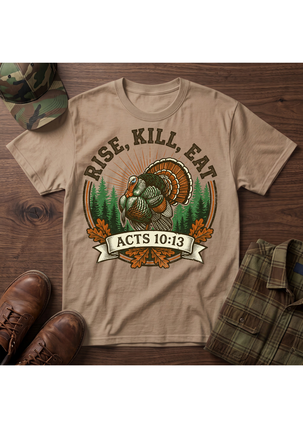 Rise, Kill, Eat Turkey T-Shirt