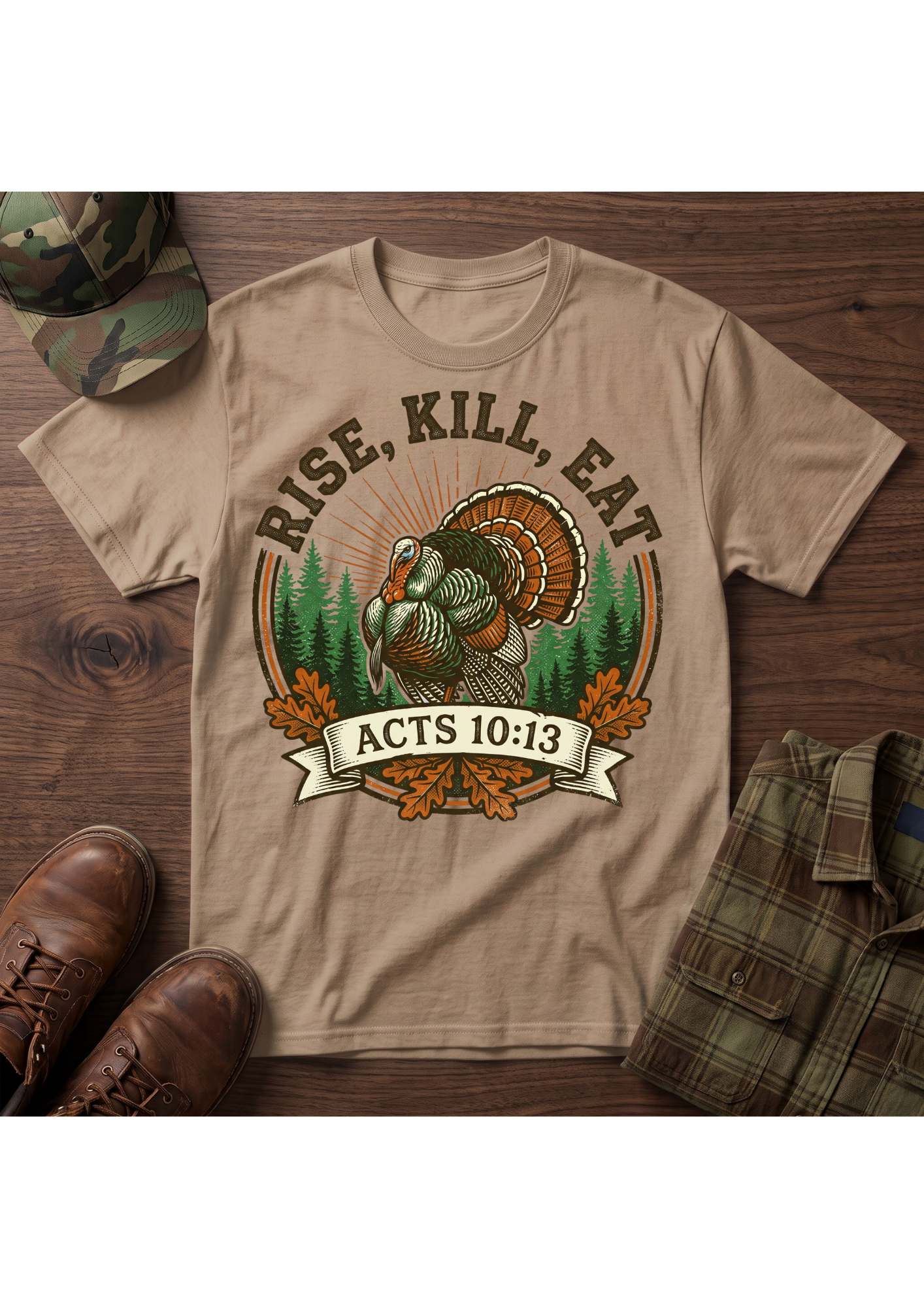 Rise, Kill, Eat Turkey T-Shirt