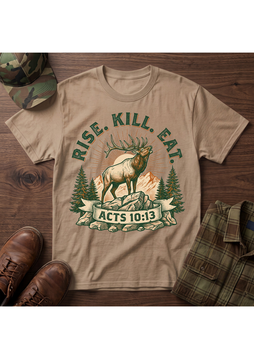 Rise, Kill, Eat Elk T-Shirt