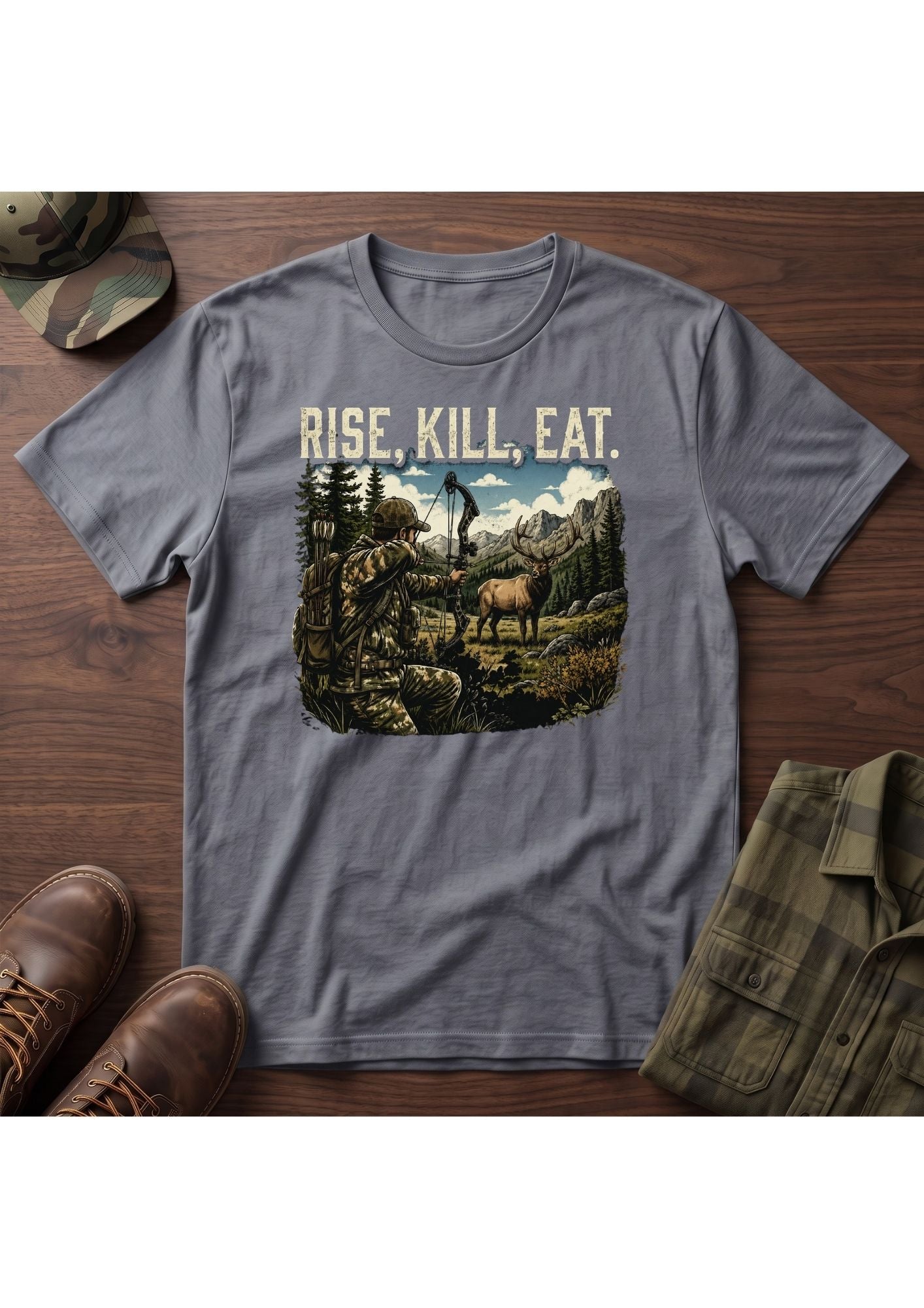 Elk Hunter Acts 10:13 T-Shirt