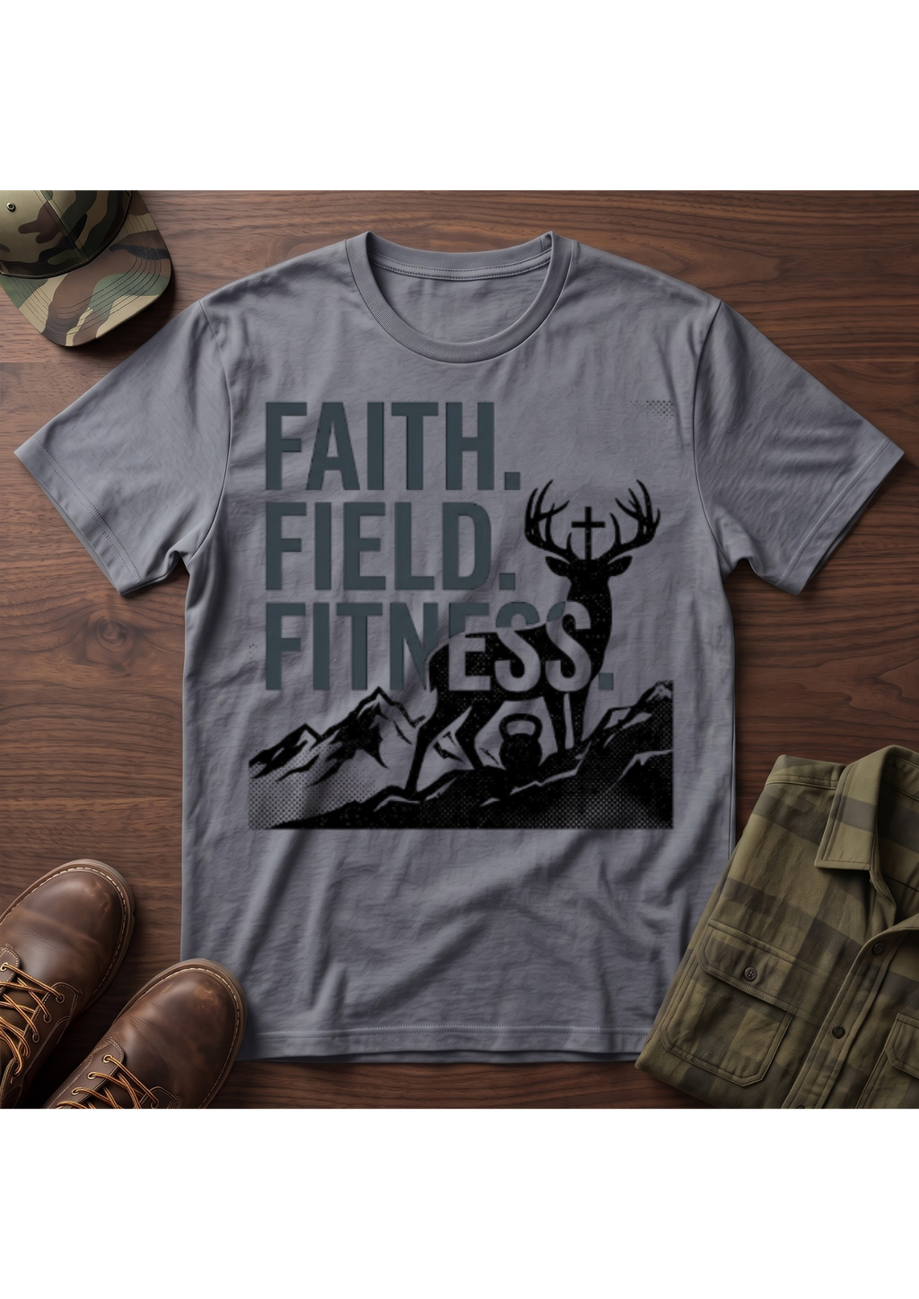 Faith, Field, Fitness T-Shirt