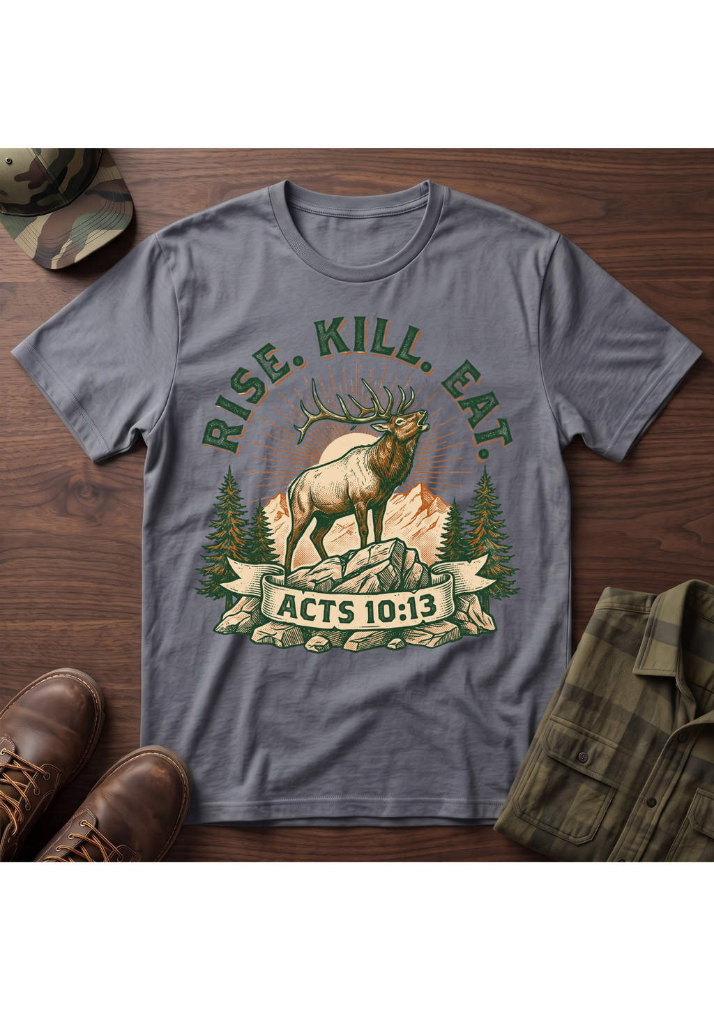 Rise, Kill, Eat Elk T-Shirt