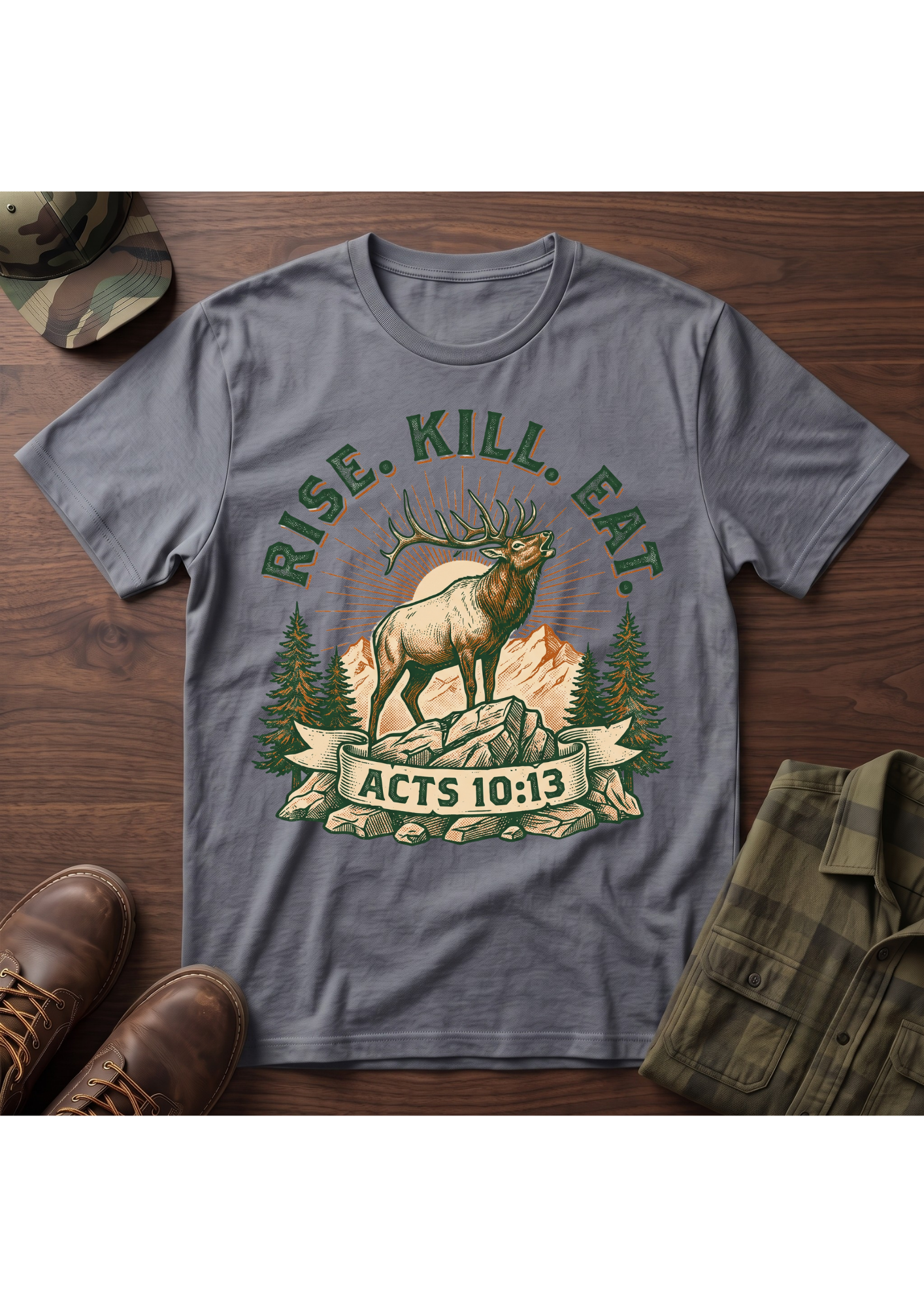 Rise, Kill, Eat Elk T-Shirt