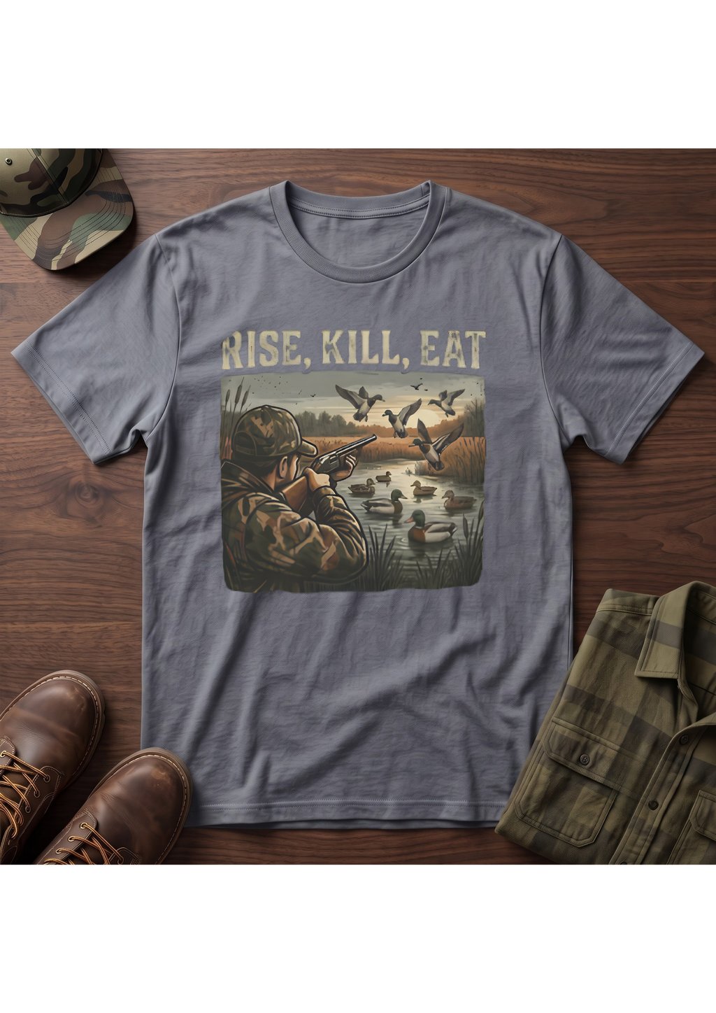 Waterfowl Hunter Acts 10:13 T-Shirt