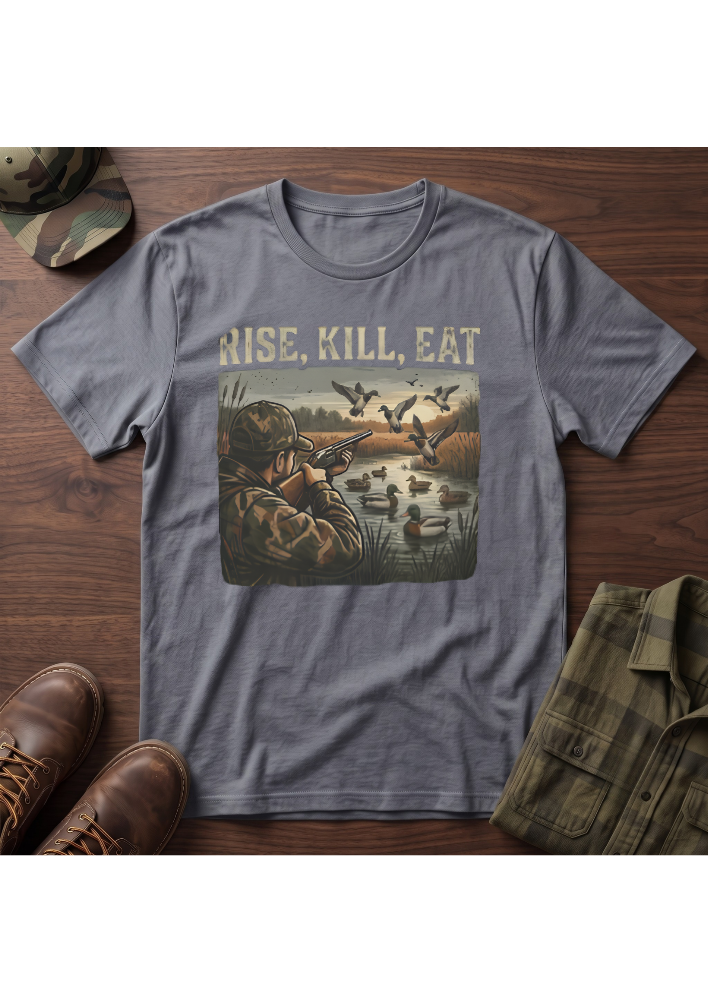 Waterfowl Hunter Acts 10:13 T-Shirt
