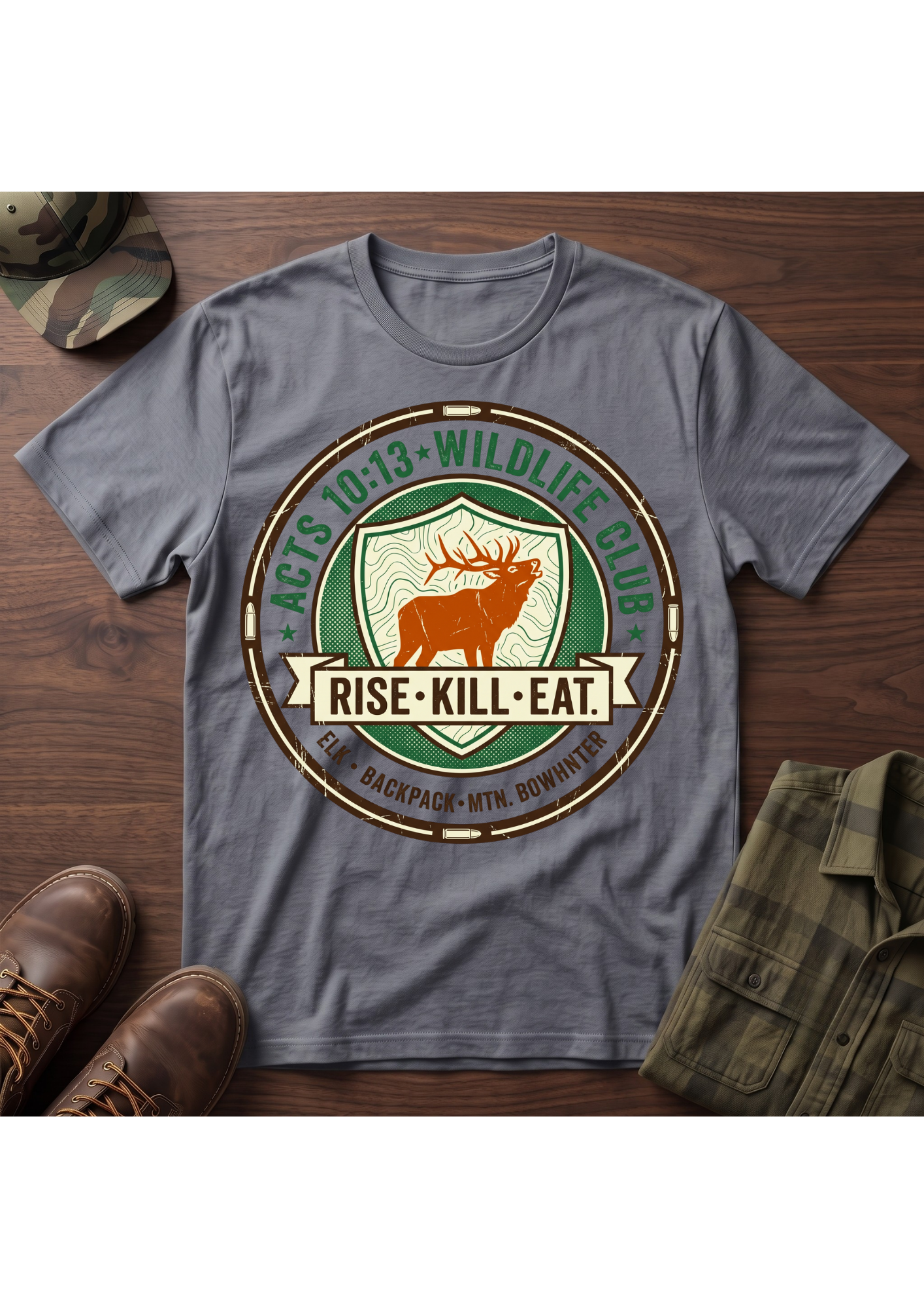 Rise, Kill, Eat Elk Silhouette T-Shirt