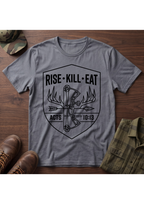 Rise, Kill, Eat Bow and Antler T-Shirt